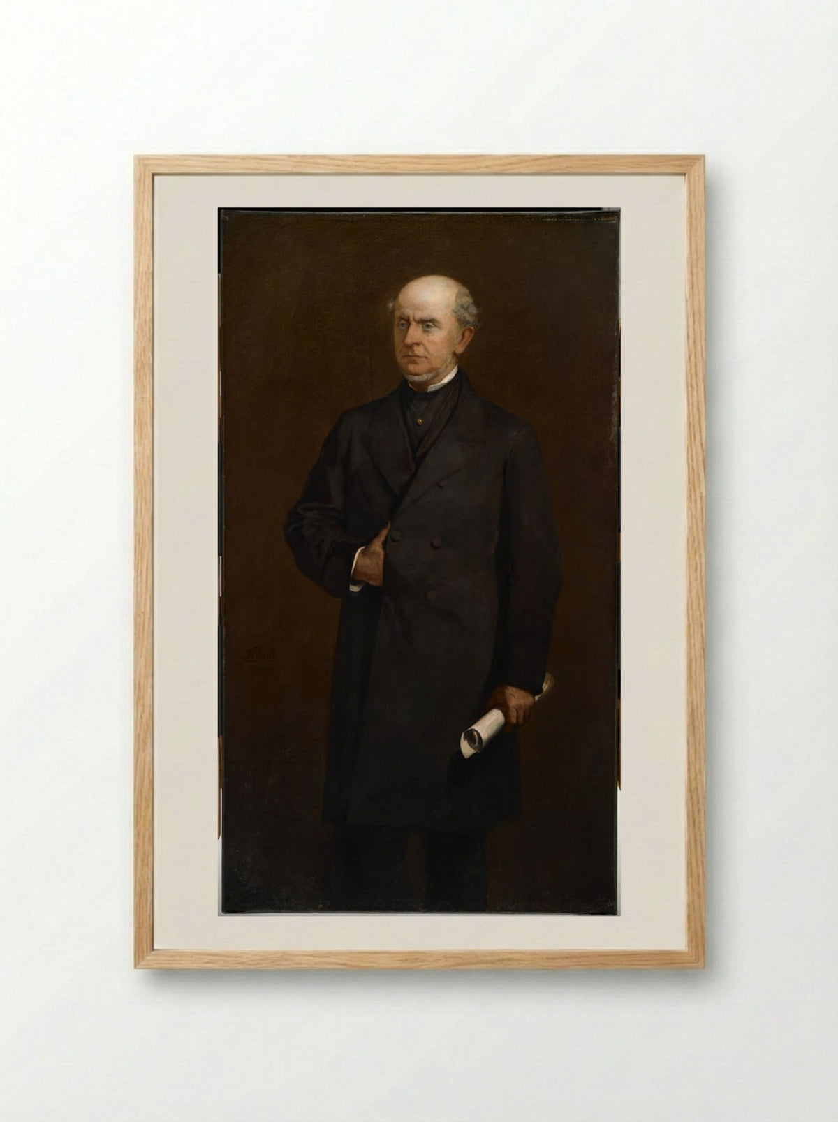 Charles Francis Adams (1807-1886) - William Morris Hunt - Framed Print Wood