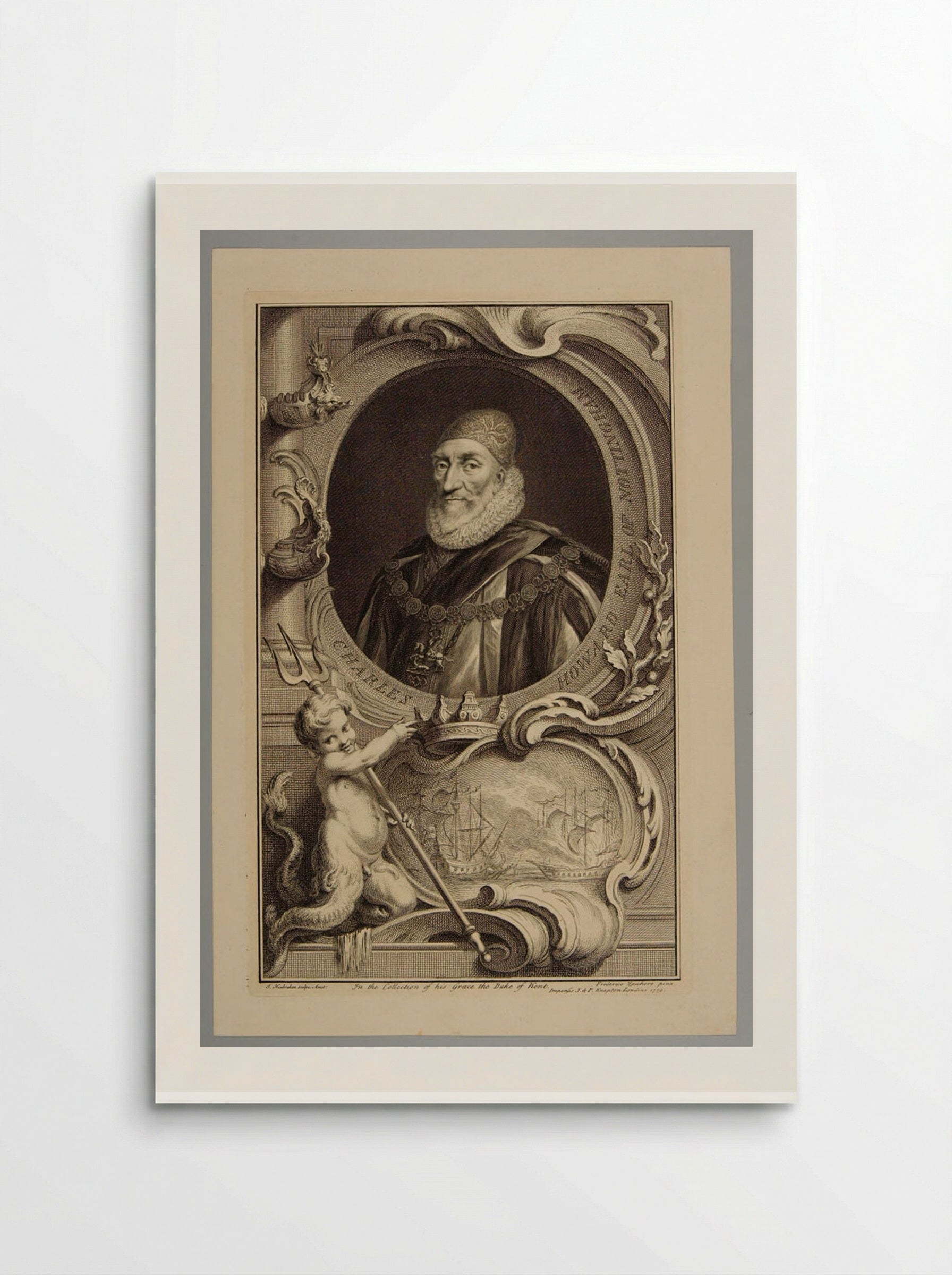 Charles Howard, Earl of Nottingham - Jacobus Houbraken - Poster