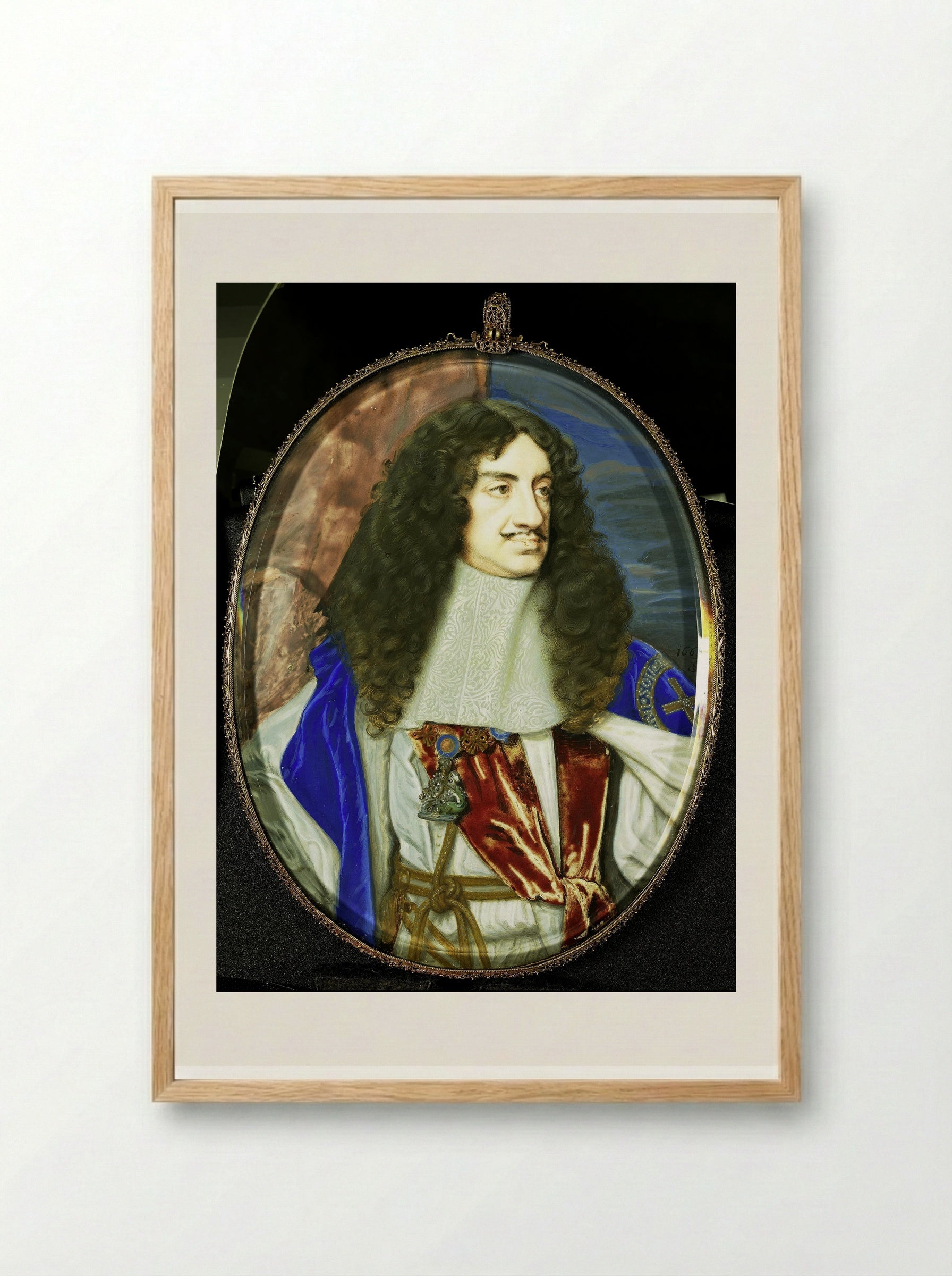 Charles II - Samuel Cooper - Framed Print Wood