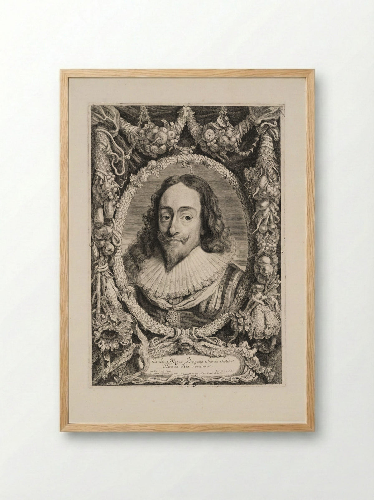 Charles I - Jonas Suyderhoef - Framed Print Wood