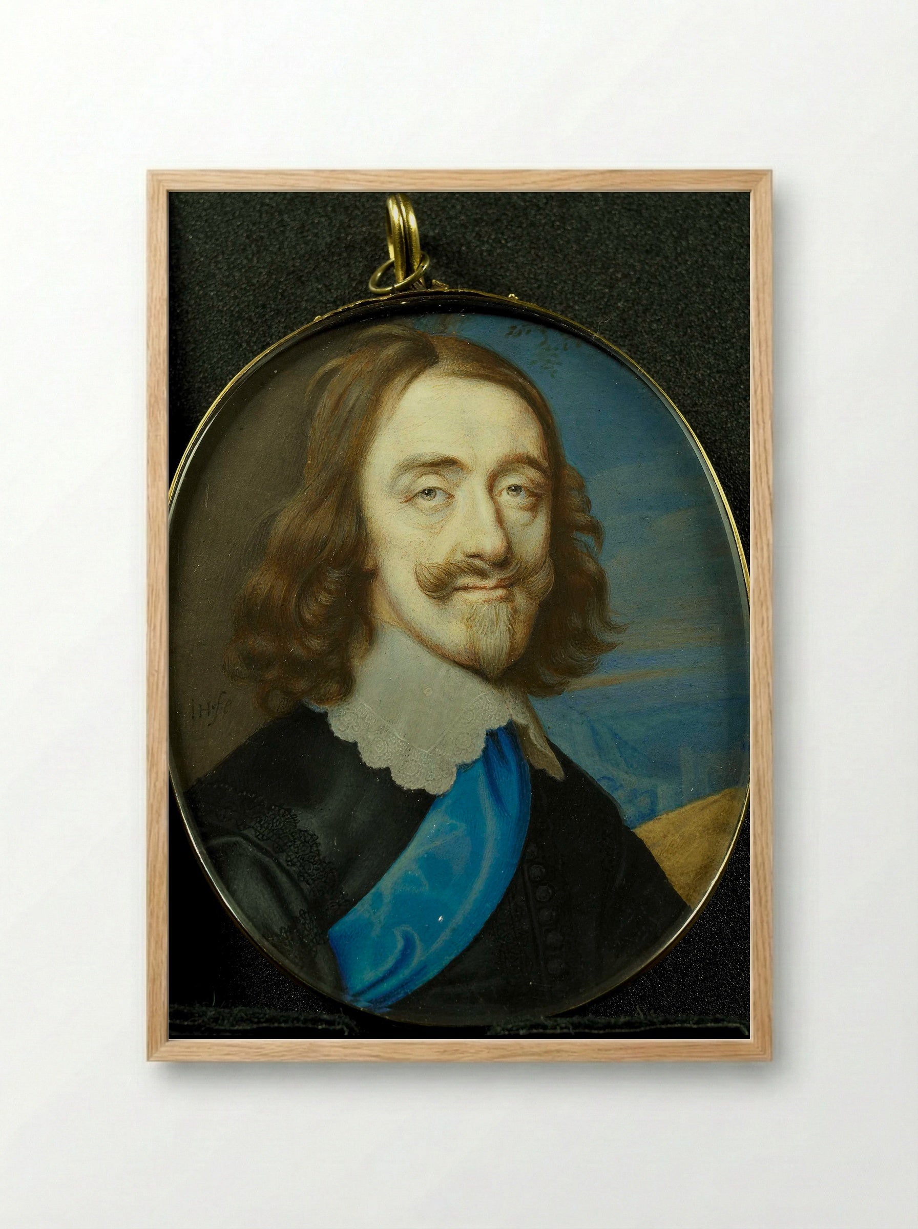 Charles I - John Hoskins - Framed Print Wood