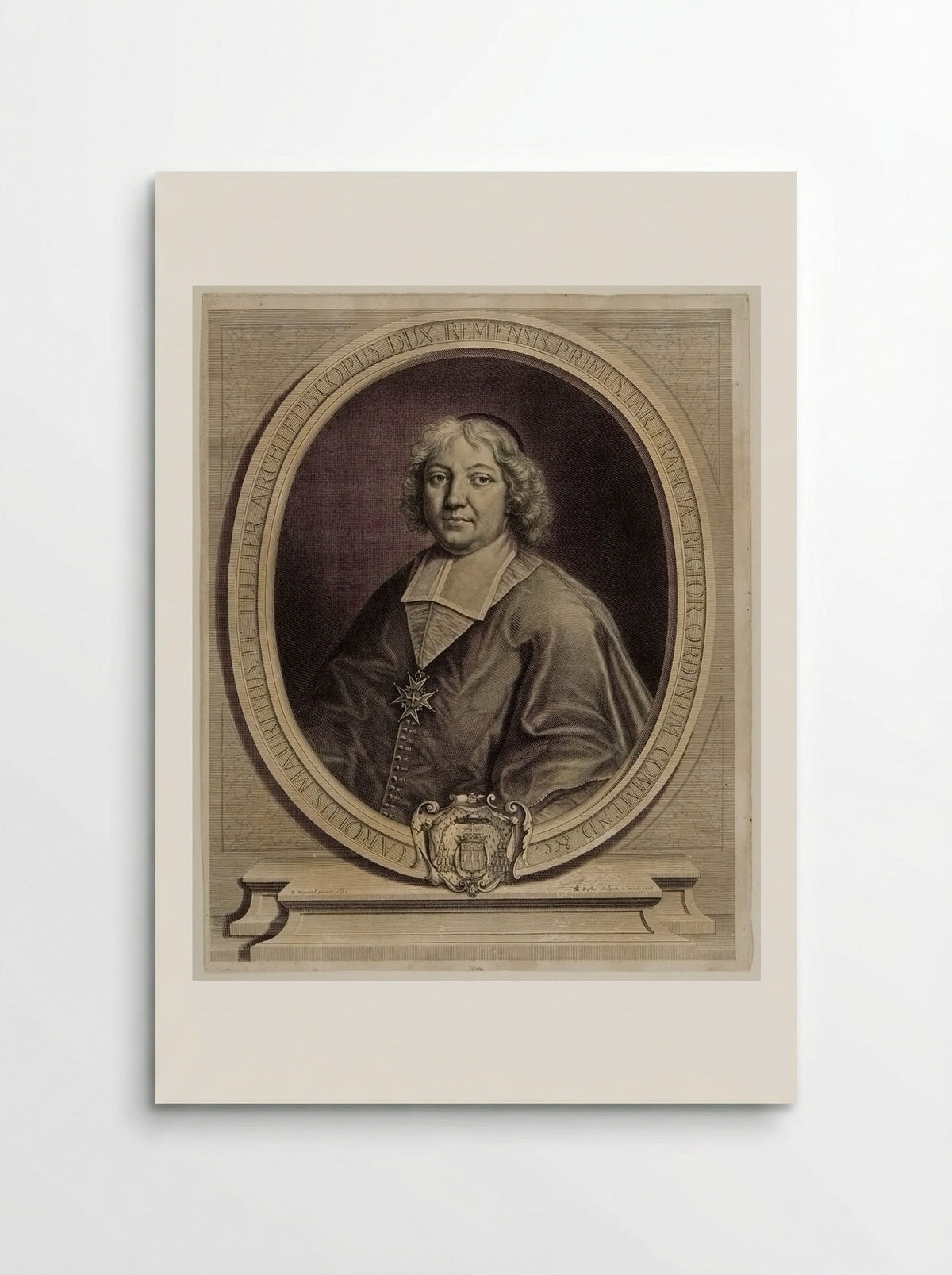 Charles Maurice Le Tellier, Archbishop of Reims - Claude Duflos - Poster