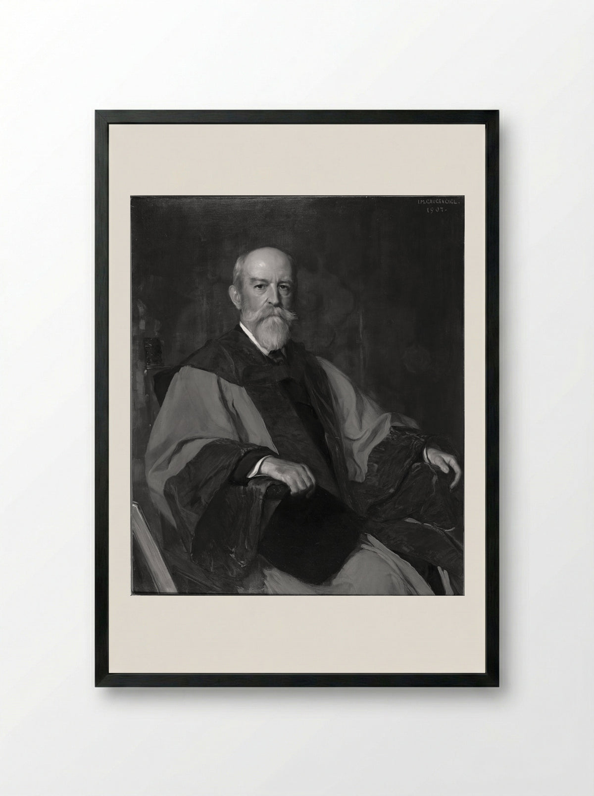Charles Pickering Bowditch - Ignaz Marcel Gaugengigl - Framed Print Black