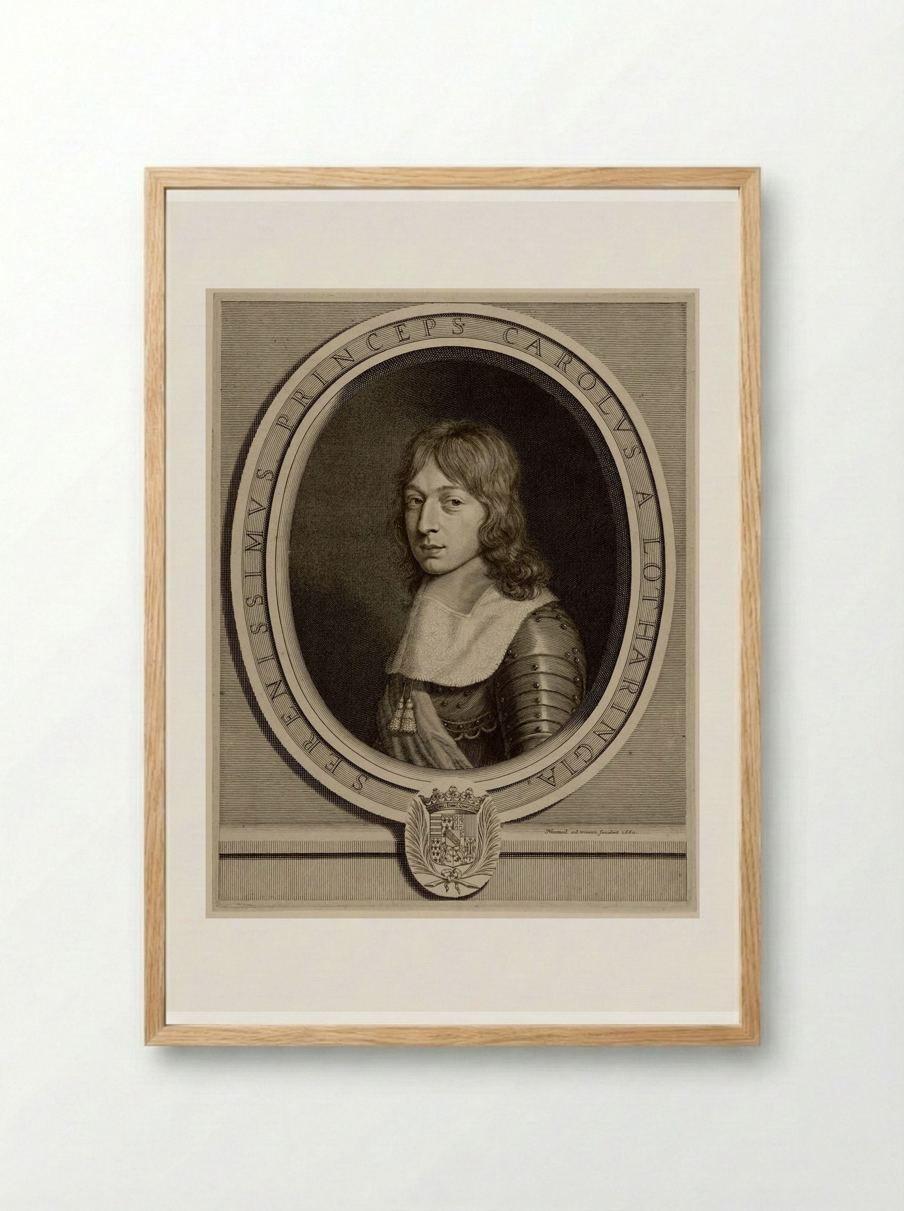 Charles V, Duc de Lorraine - Robert Nanteuil - Framed Print Wood