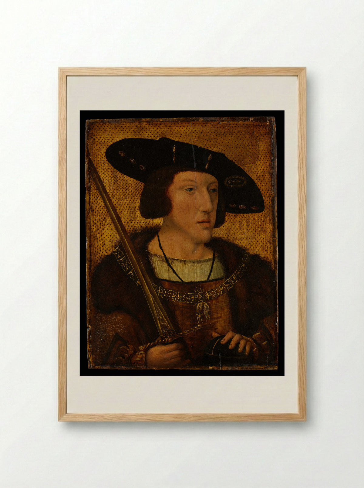 Charles V, Holy Roman Emperor - Netherlandish Painter - Framed Print Wood