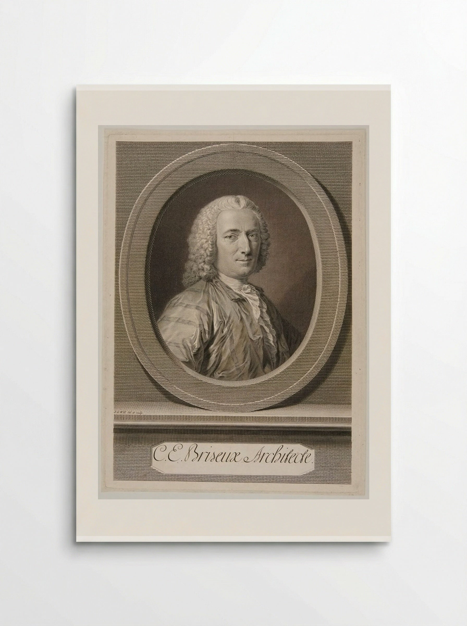 Charles Étienne Briseux - Johann Georg Wille - Poster