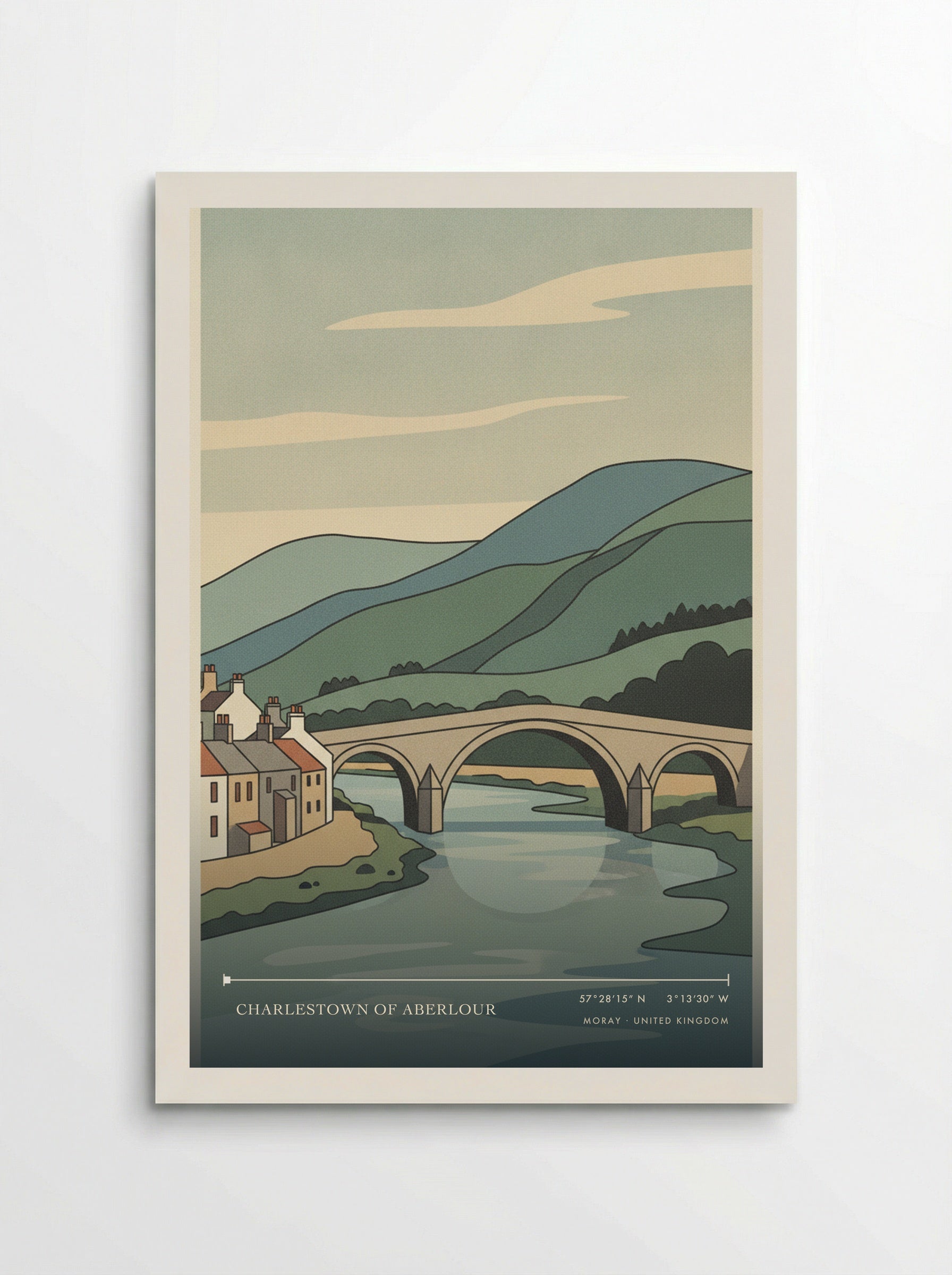Charlestown of Aberlour Moray United Kingdom Travel Poster - Poster