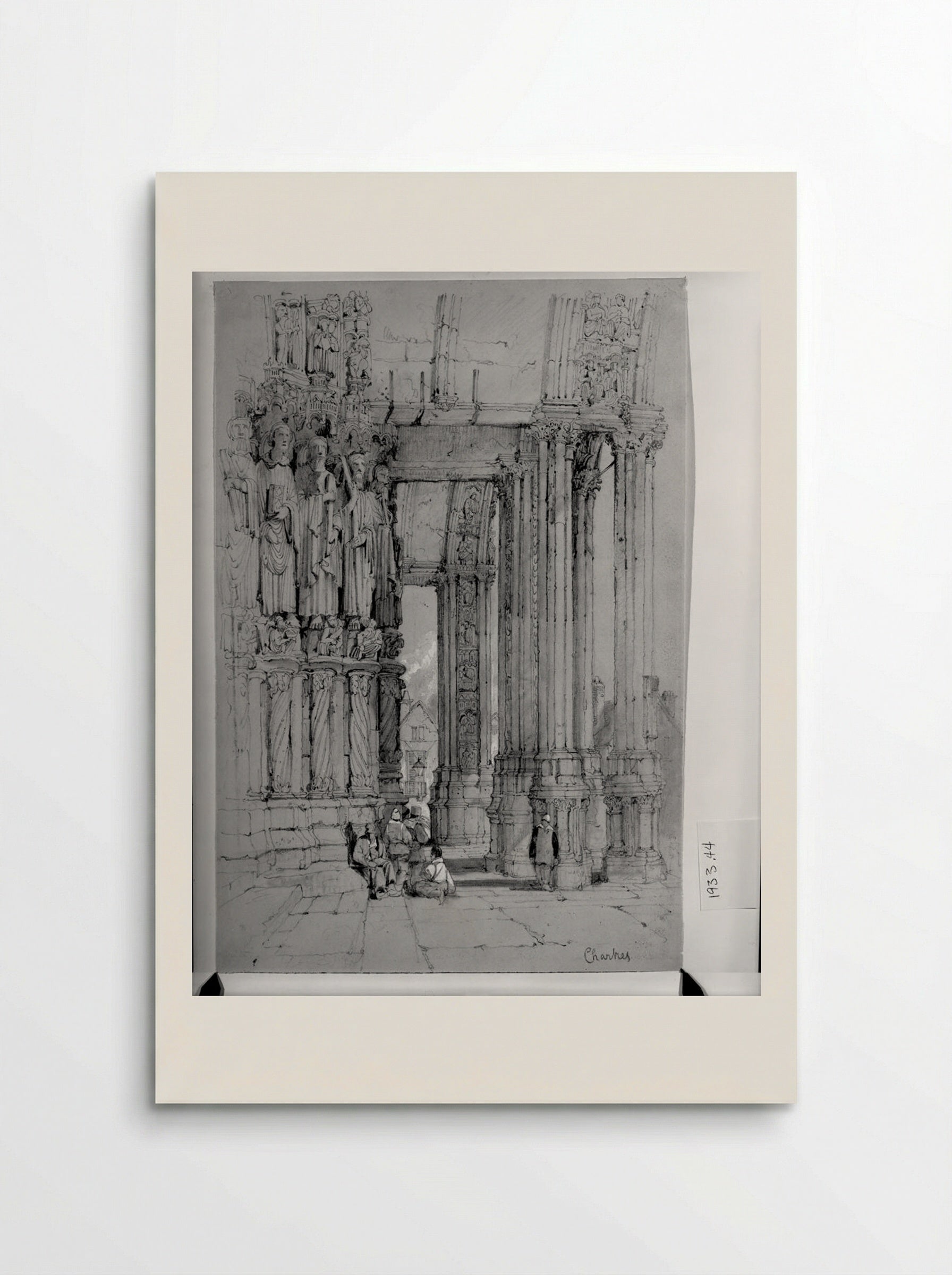 Chartres Cathedral Portal - Samuel Prout - Poster