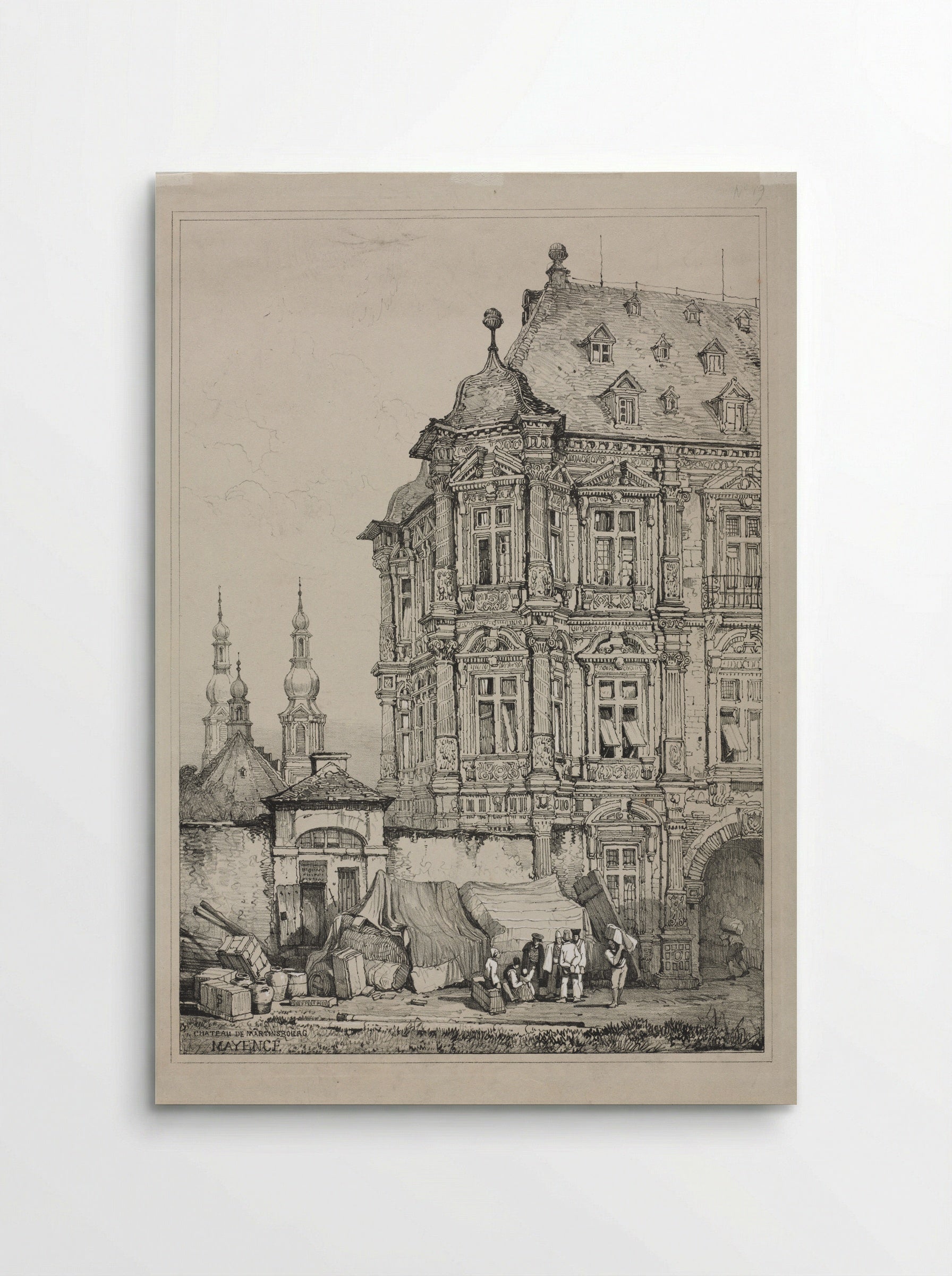 Chateau de Martinsbourg, Mayence - Samuel Prout - Poster