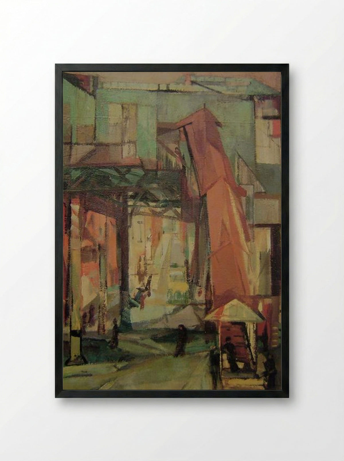 Chatham Square - Franz Kline - Framed Print Black