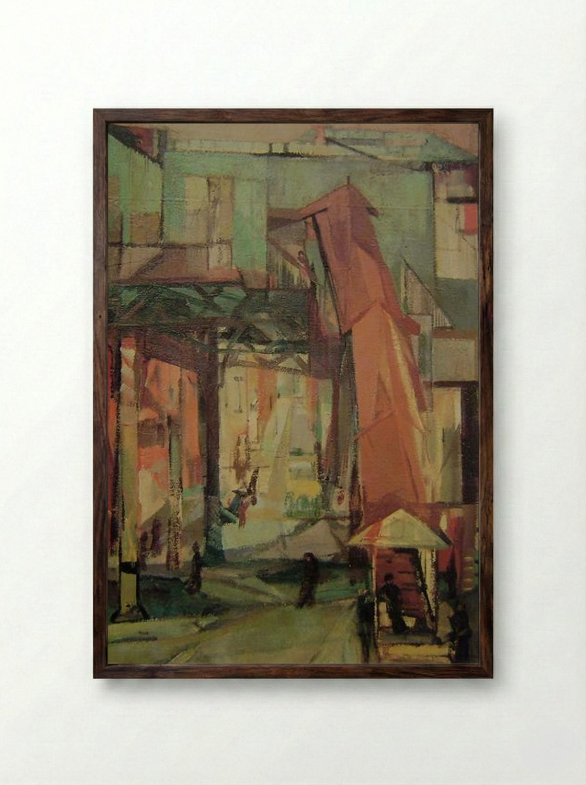 Chatham Square - Franz Kline - Framed Print Dark Wood