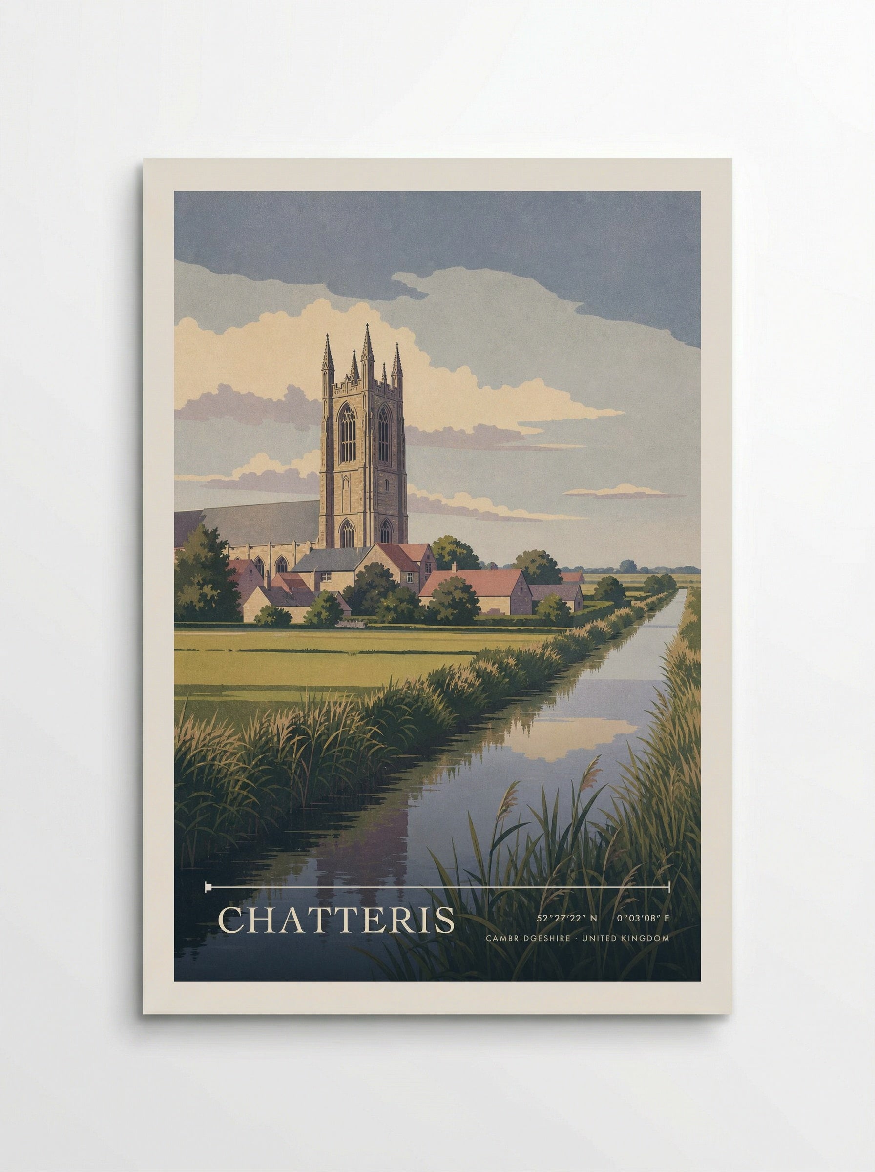 Chatteris Cambridgeshire United Kingdom Travel Poster - Poster