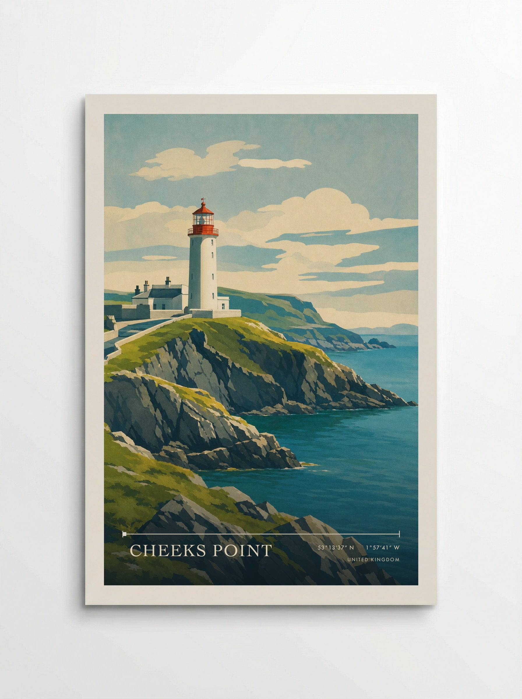 Cheeks Point United Kingdom Travel Poster - Poster