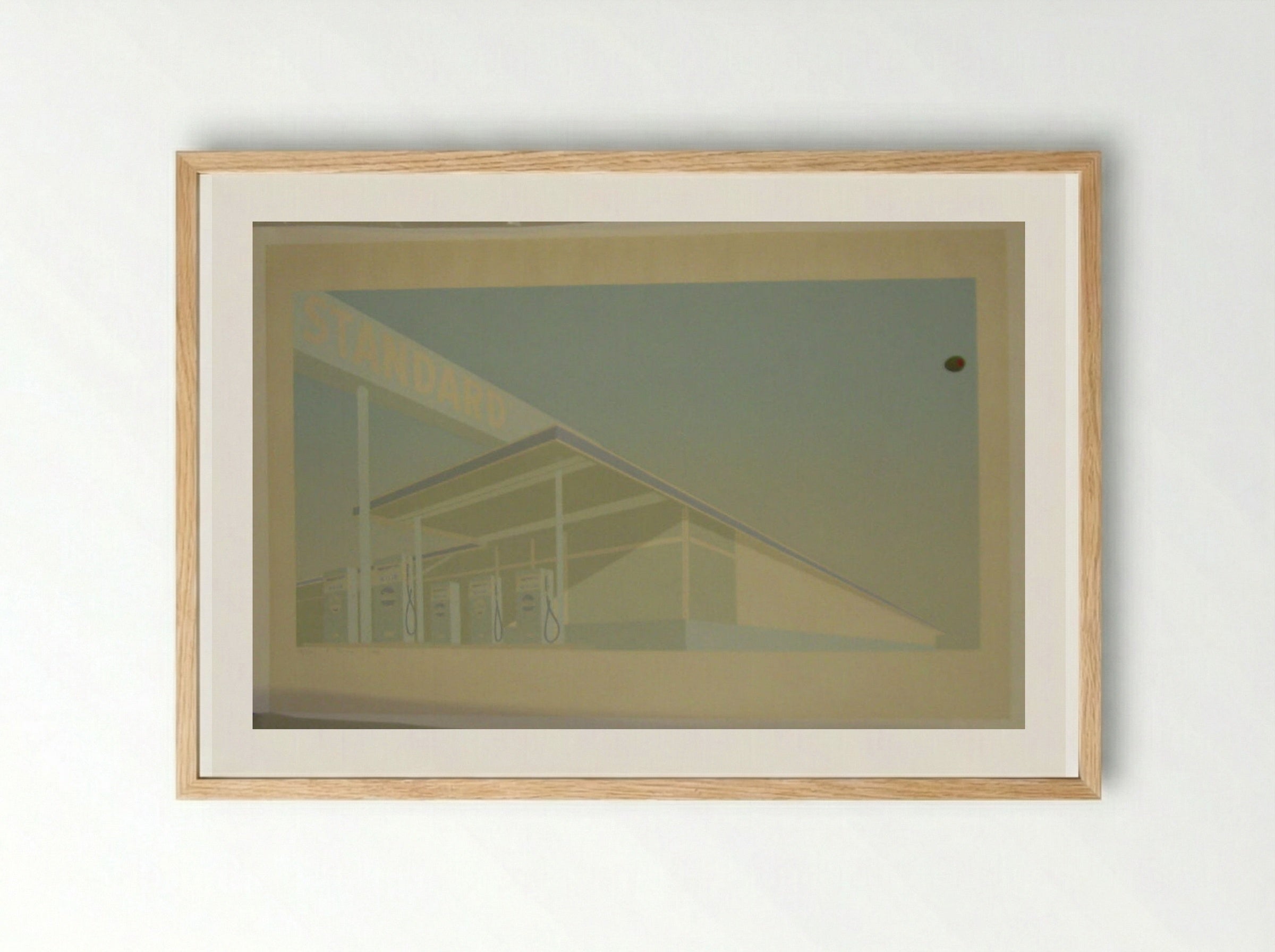 Cheese Mold Standard with Olive - Edward Ruscha - Framed Print Wood