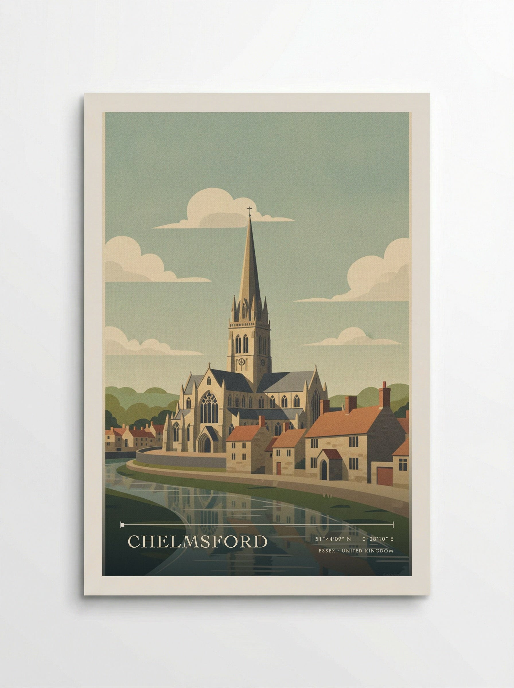 Chelmsford Essex United Kingdom Travel Poster - Poster