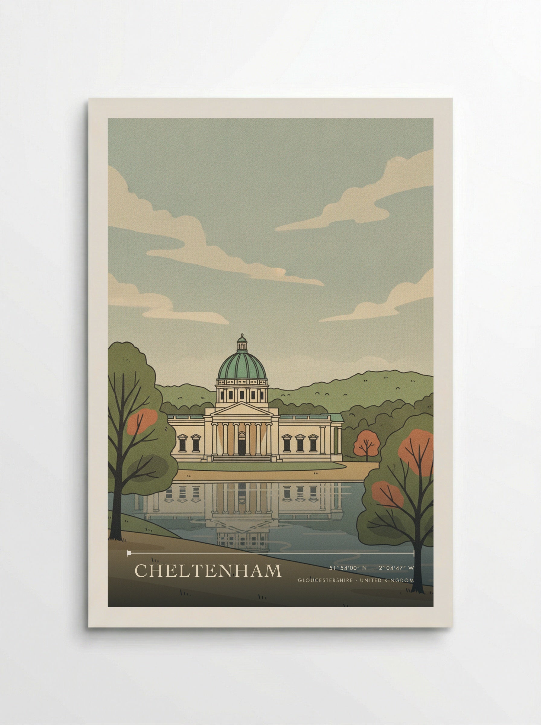 Cheltenham Gloucestershire United Kingdom Travel Poster - Poster