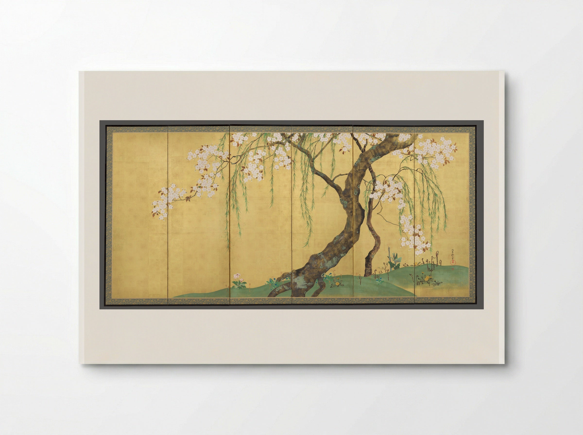 Cherry and Maple Trees - Sakai Hōitsu - Poster