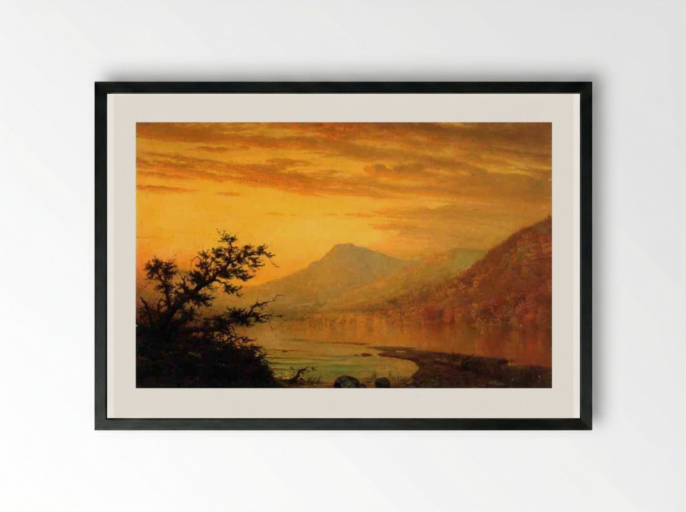 Chestnut Grove, Dashville, New York - David Johnson - Framed Print Black