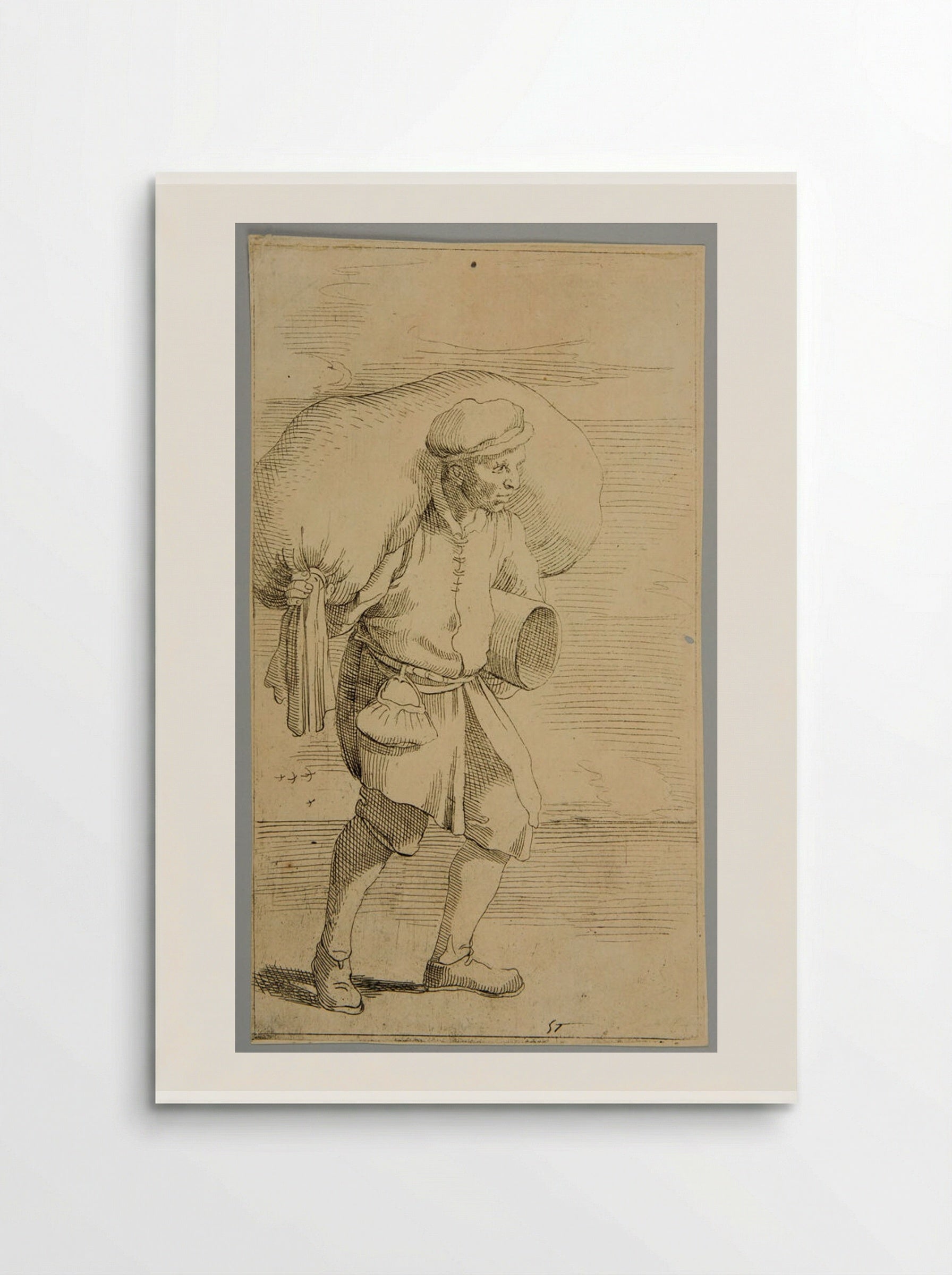 Chestnuts for sale!, plate 57 - Simon Guillain - Poster
