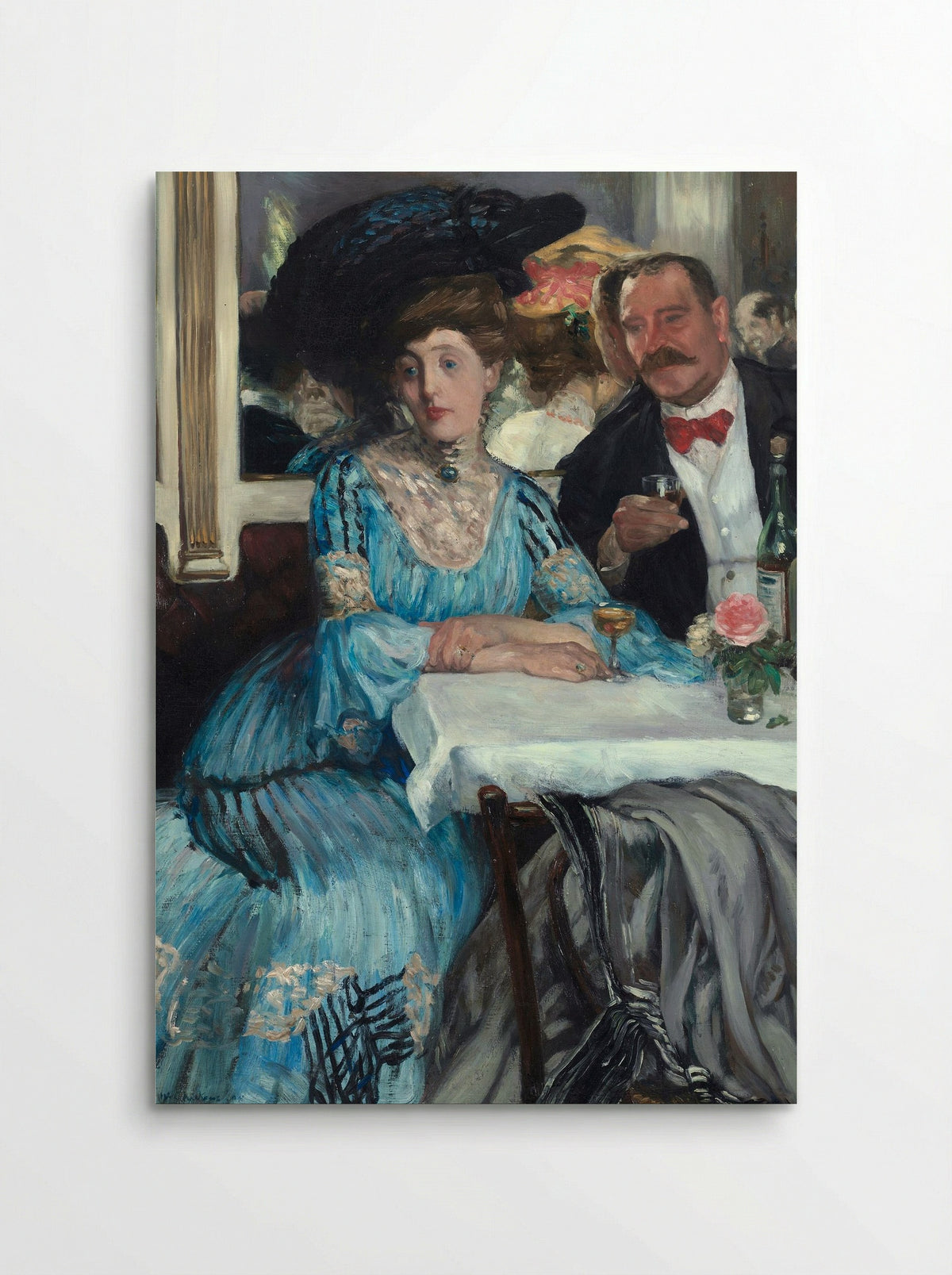 Chez Mouquin - William James Glackens - Poster