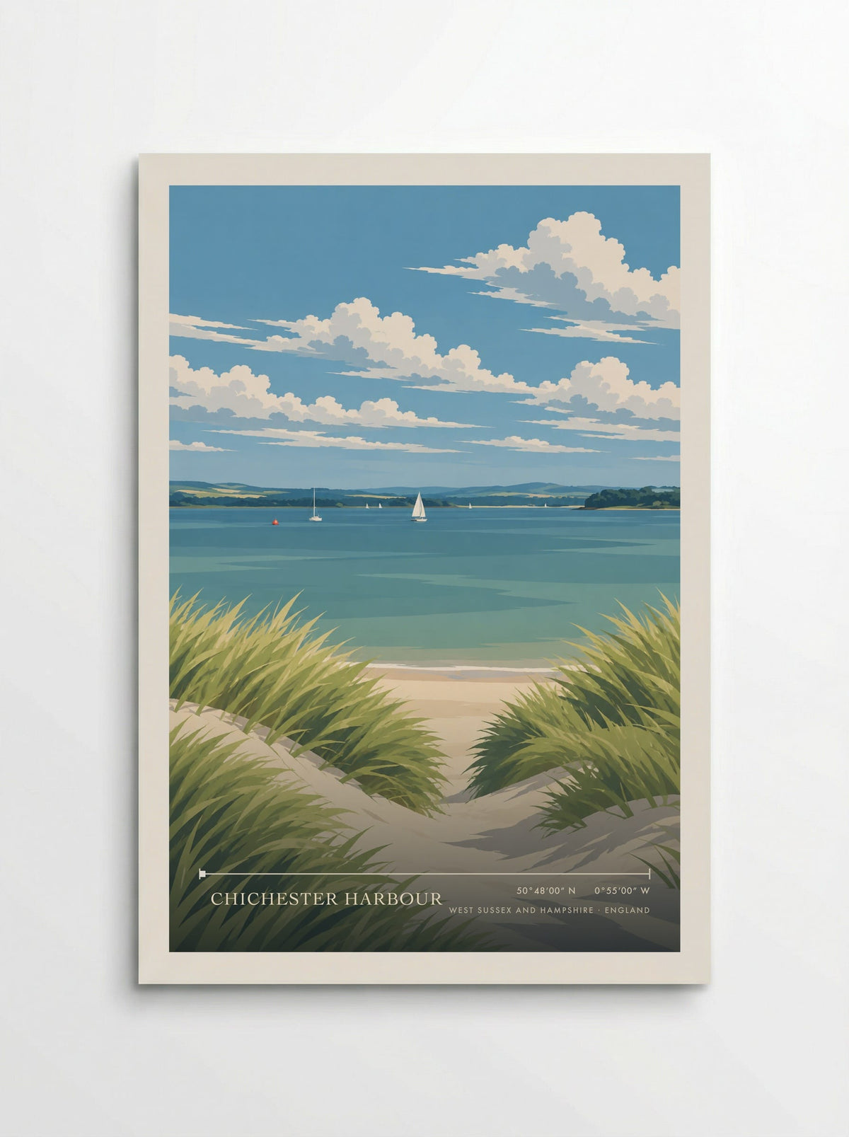 Chichester Harbour, West Sussex and Hampshire | Travel Poster - Poster
