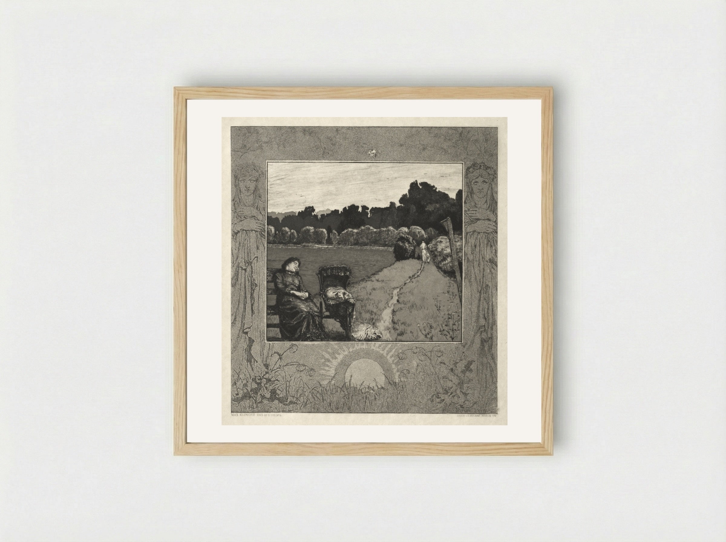 Child, from On Death, Part I, Opus XI - Max Klinger - Framed Print Wood