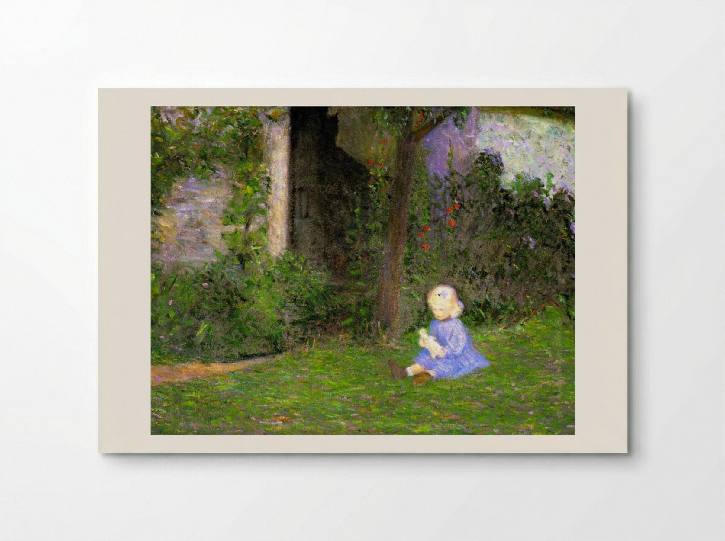 Child in a Walled Garden, Giverny - Lilla Cabot Perry - Poster