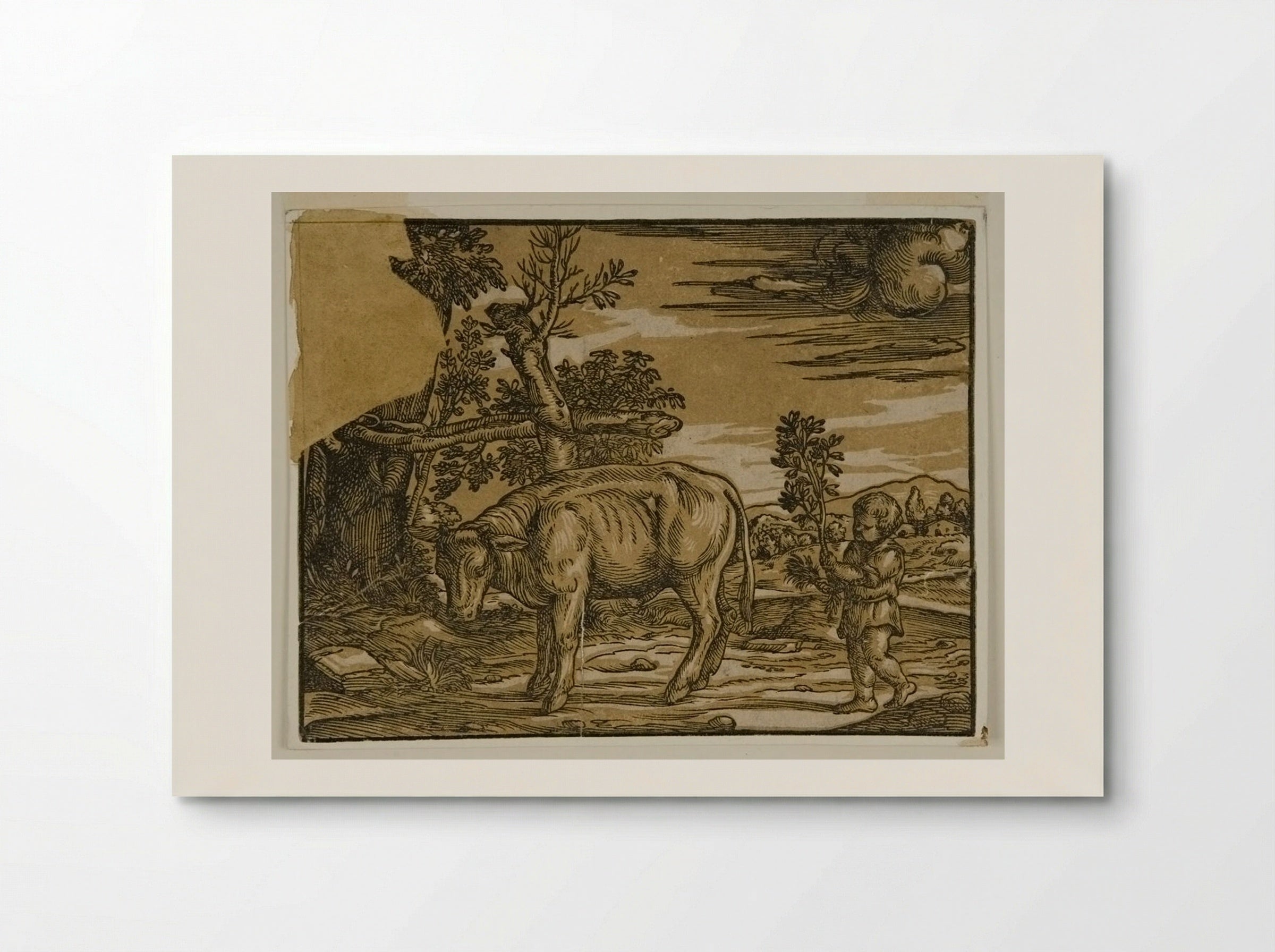 Child with Bull - Nicolò Boldrini - Poster