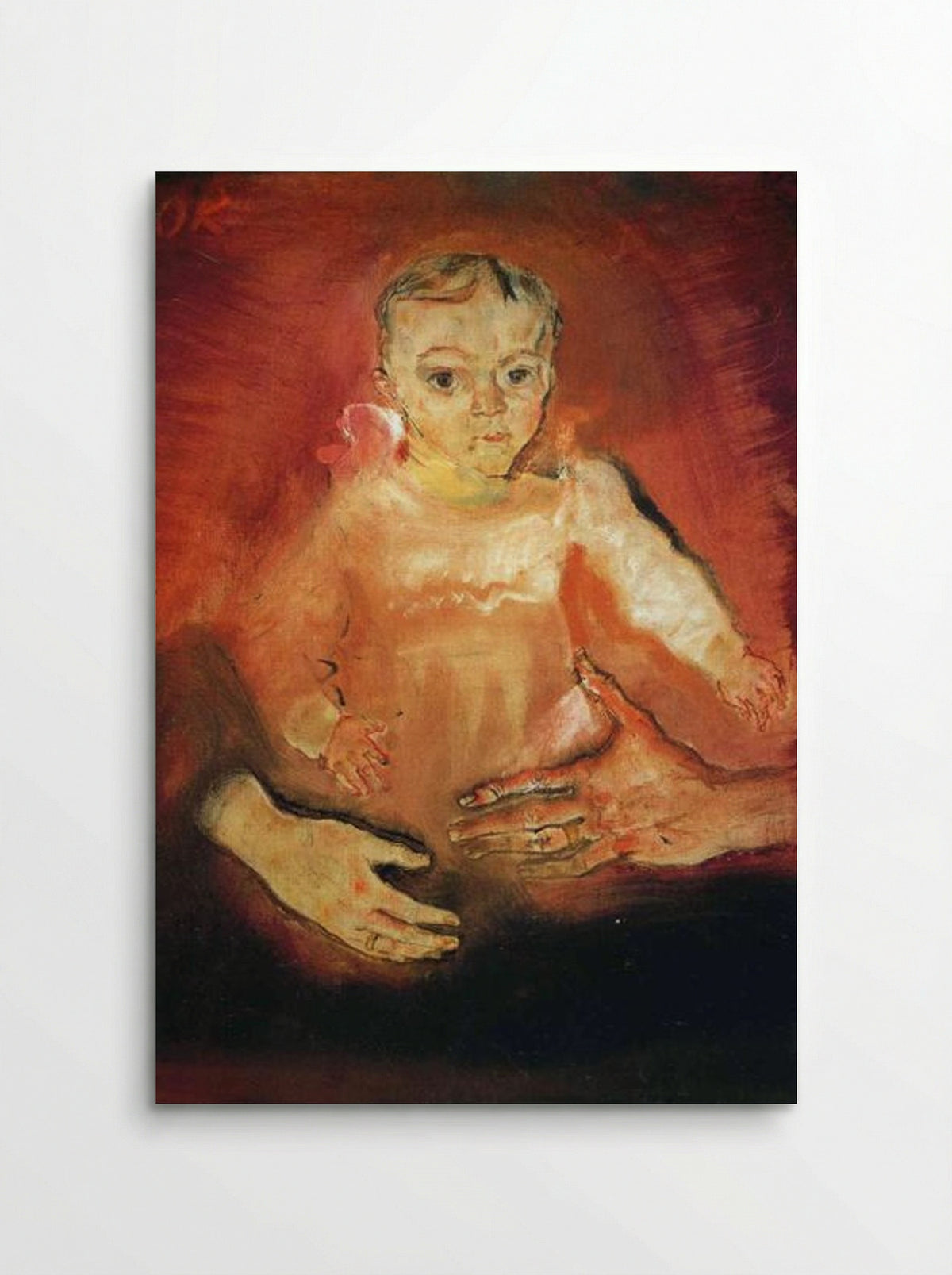 Child with the hands of a parent - Oskar Kokoschka - Poster
