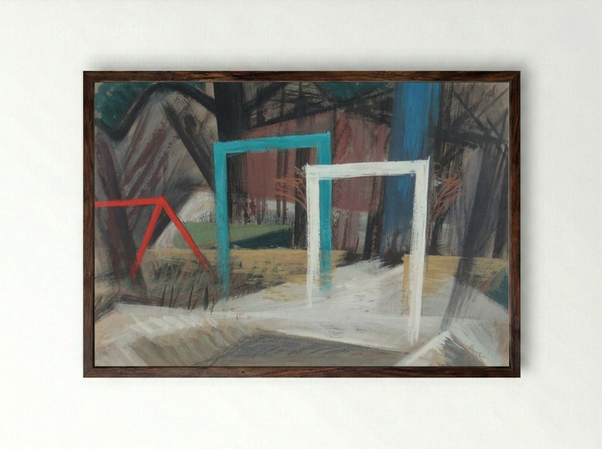Childhood - Jack Bush - Framed Print Dark Wood