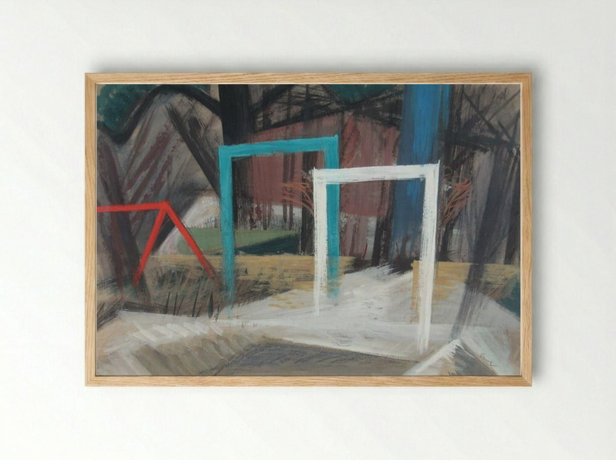 Childhood - Jack Bush - Framed Print Wood