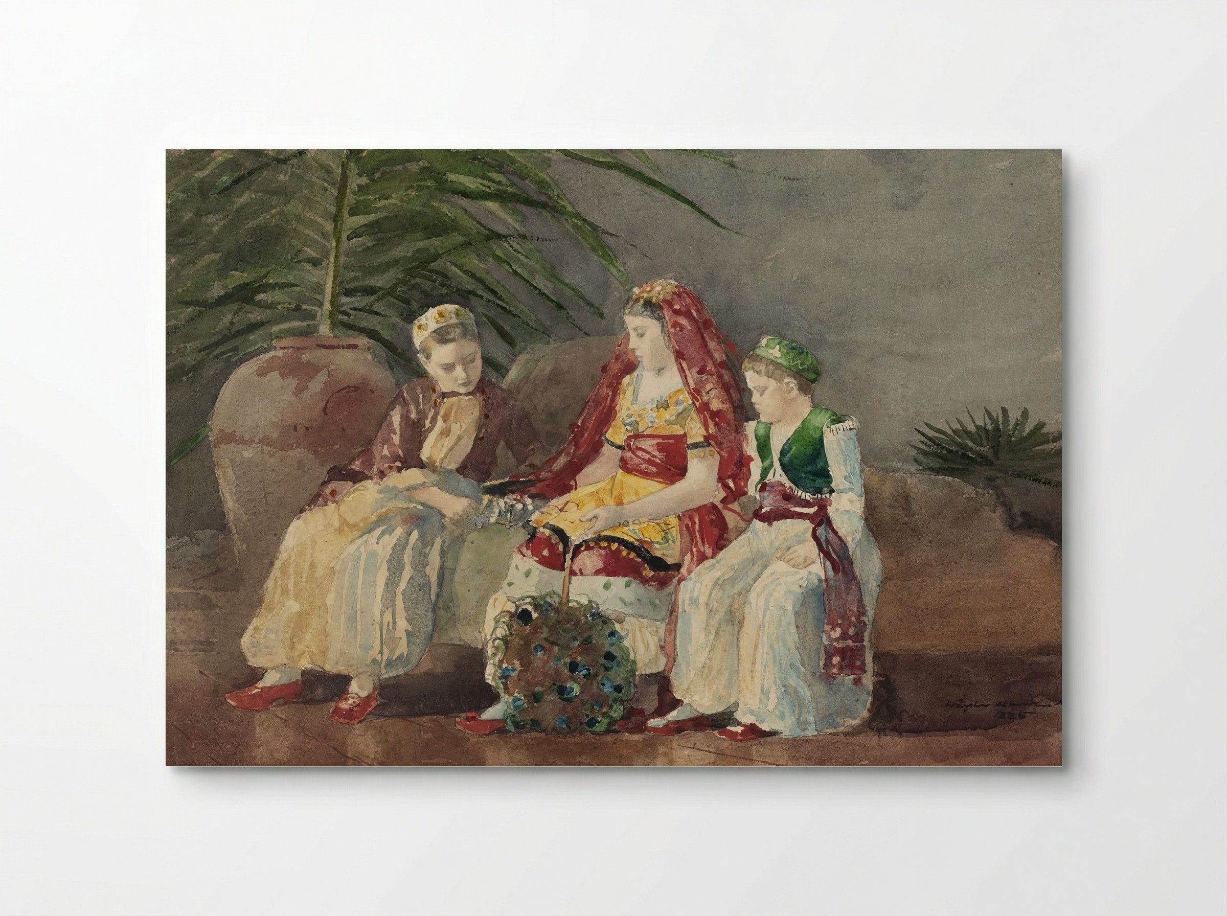 Children in Turkish Costume - Winslow Homer - Poster