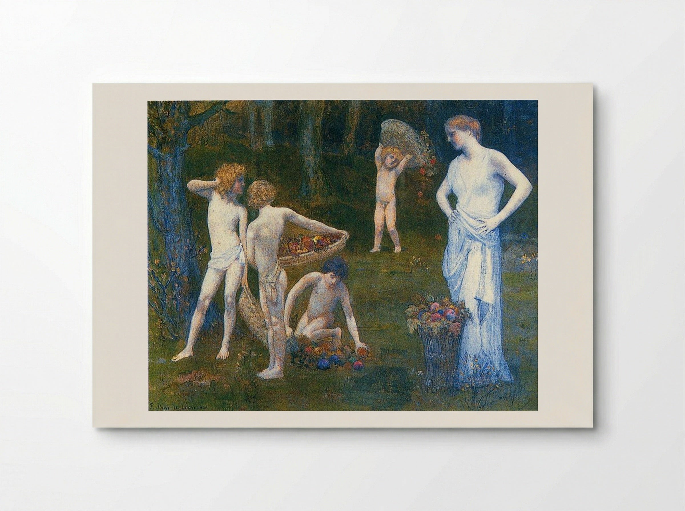 Children in an Orchard - Pierre Puvis de Chavannes - Poster