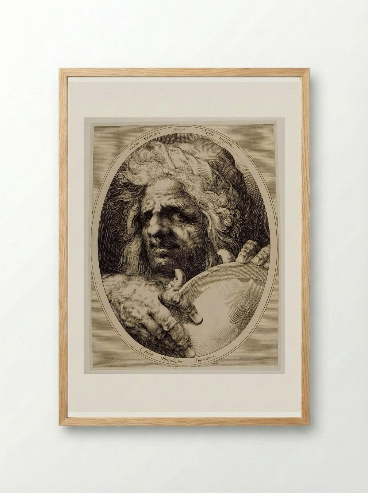 Chilon of Sparta - Jan Harmensz. Muller - Framed Print Wood