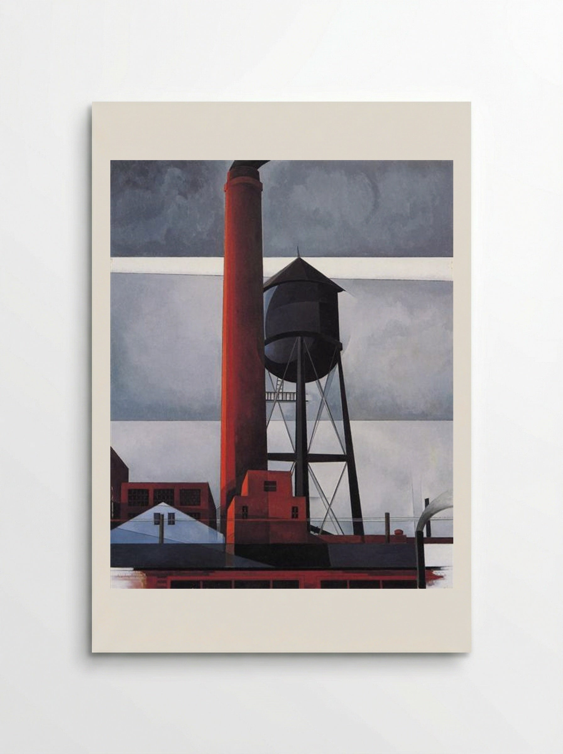 Chimney and Water Tower - Charles Demuth - Poster