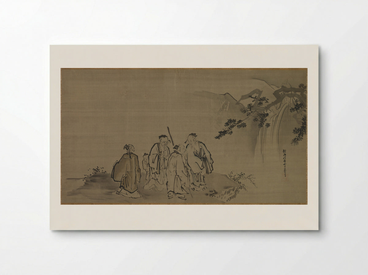 Chinese Sages - Kano Tan'yū - Poster