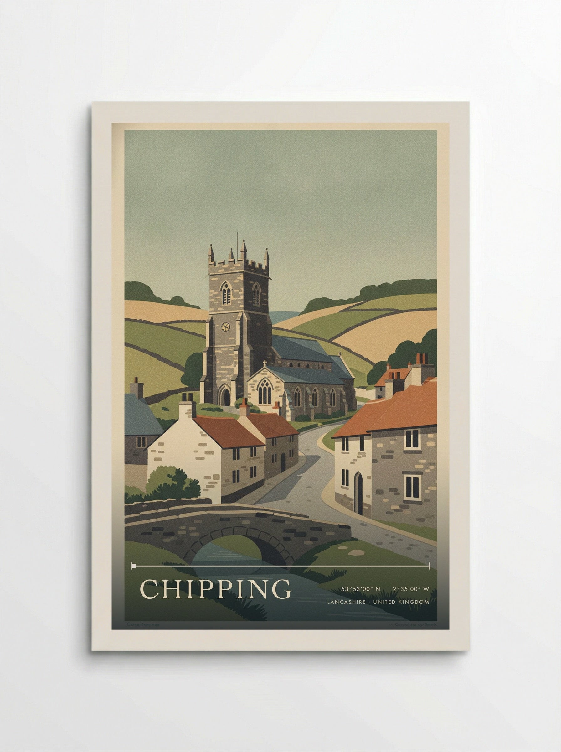 Chipping Lancashire United Kingdom Travel Poster - Poster