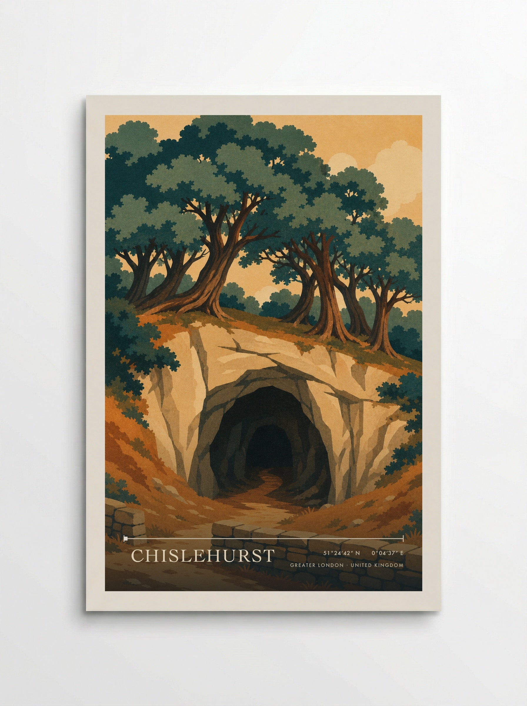 Chislehurst Greater London United Kingdom Travel Poster - Poster