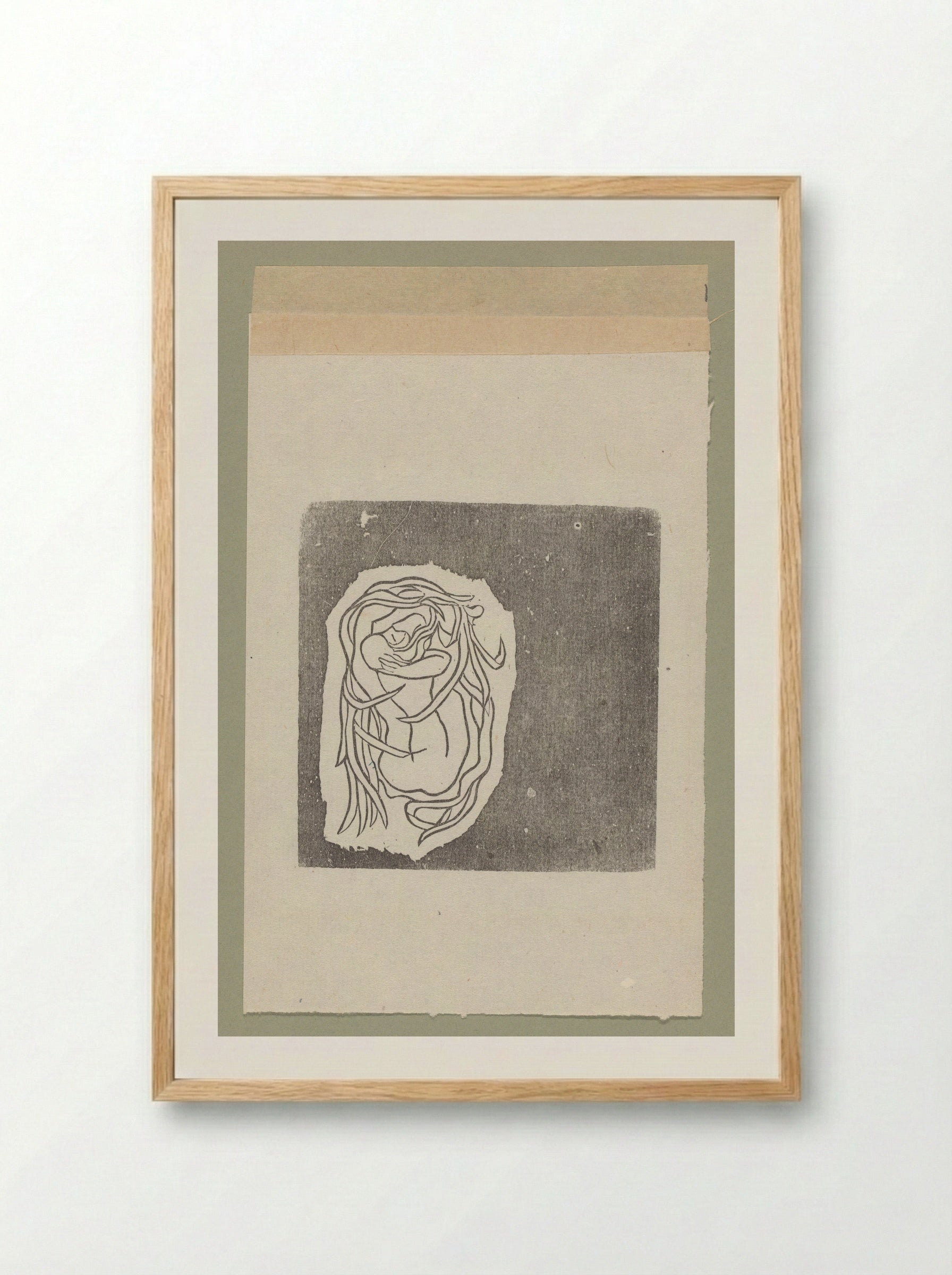 Chloë in het riet - Aristide Maillol - Framed Print Wood