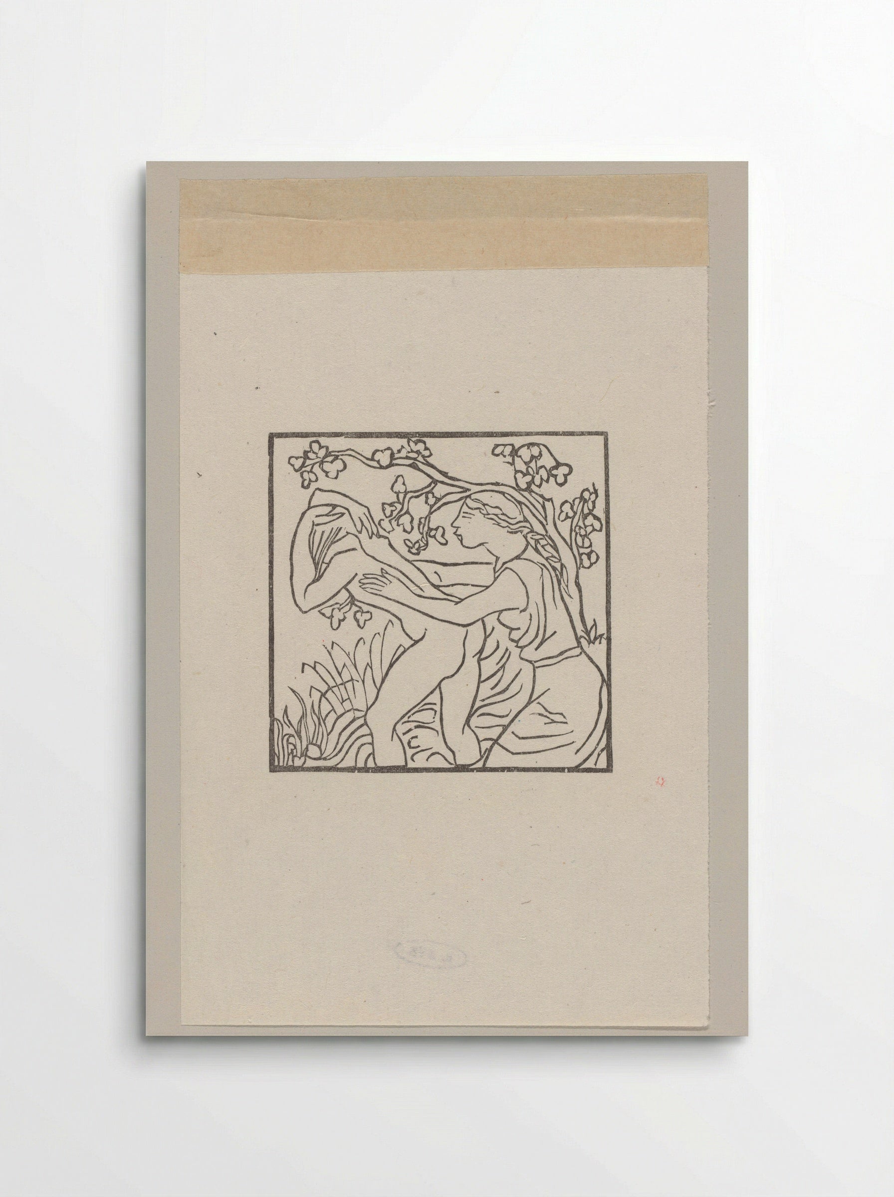 Chloë washes Daphnis in the Nymphs' Grotto - Aristide Maillol - Poster