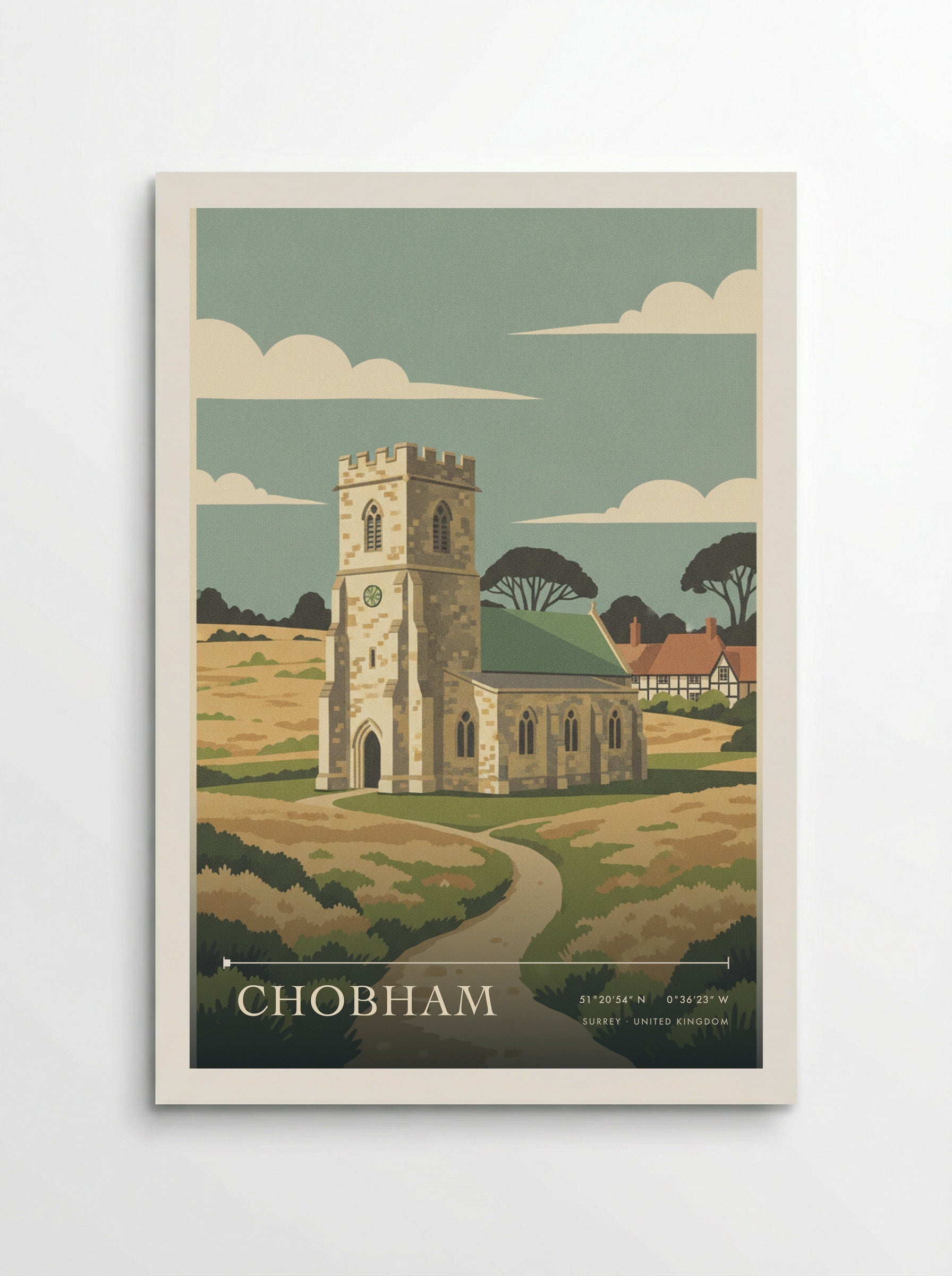 Chobham Surrey United Kingdom Travel Poster - Poster