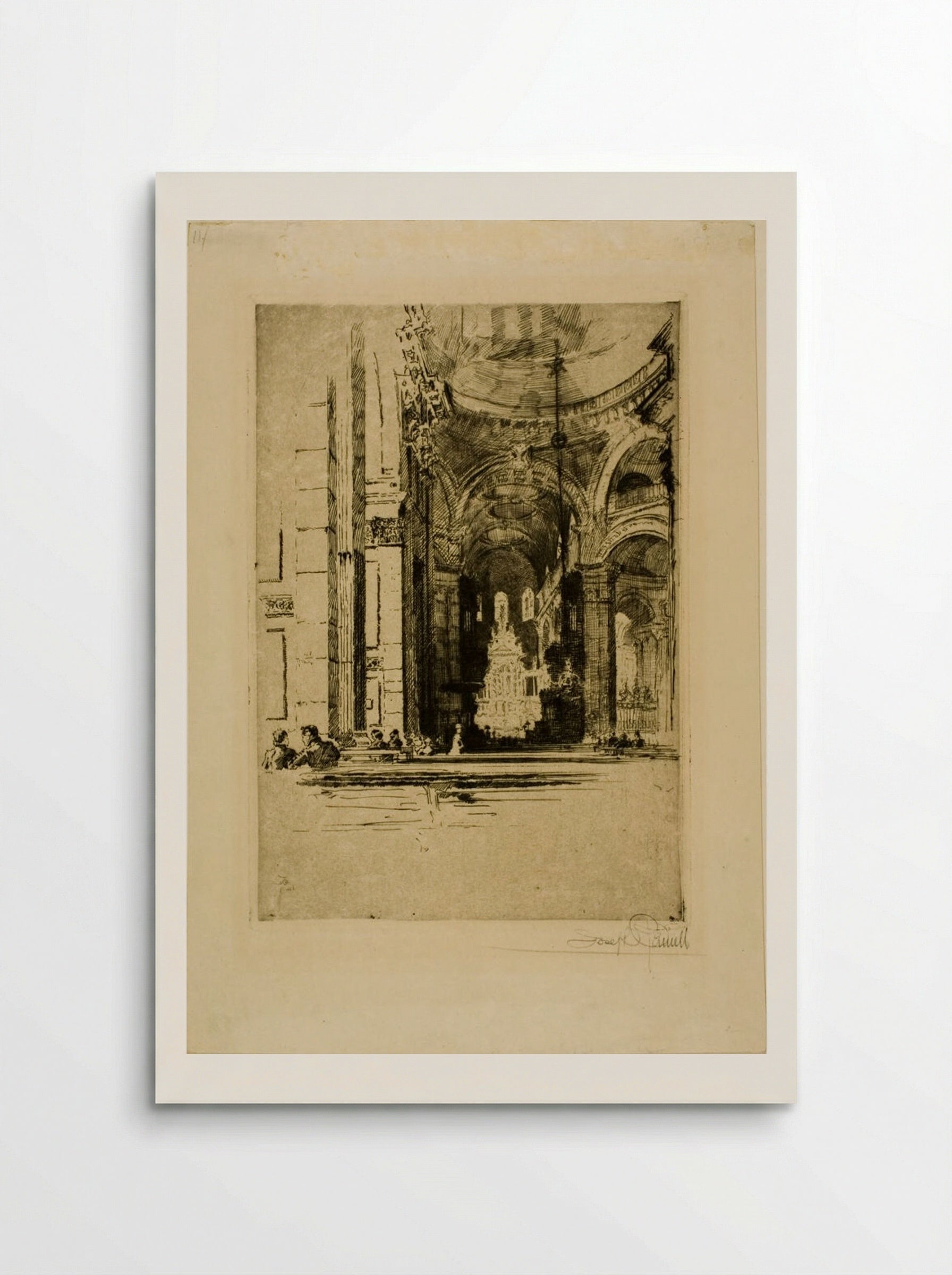 Choir of St. Paul's - Joseph Pennell - Poster
