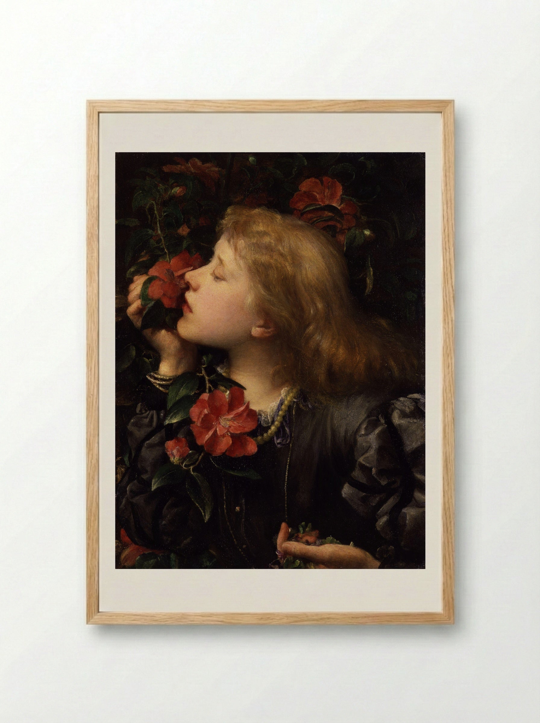 Choosing (Portrait of Ellen Terry) - George Frederick Watts - Framed Print Wood