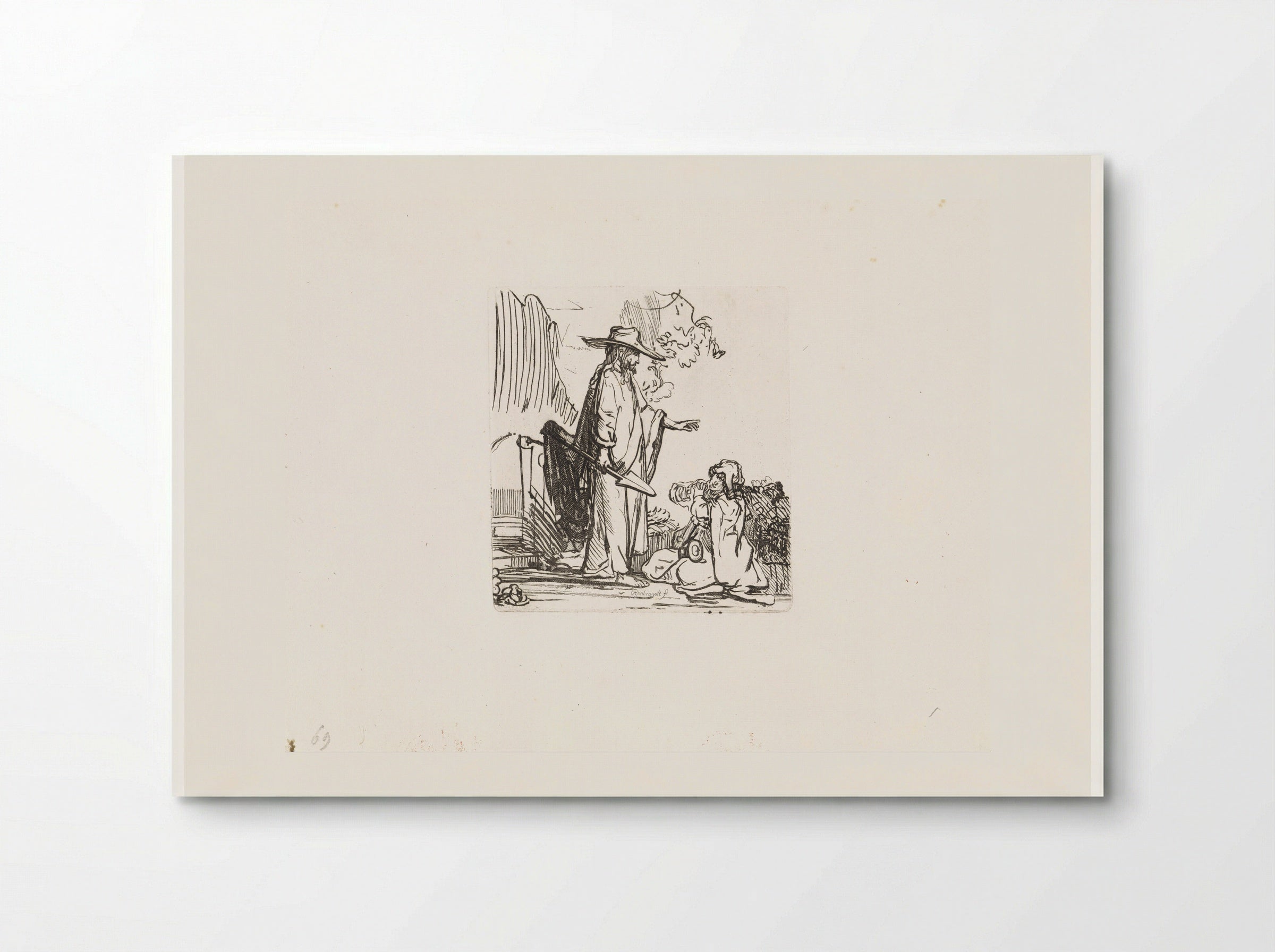 Christ Appearing to Mary Magdalene - Rembrandt van Rijn - Poster