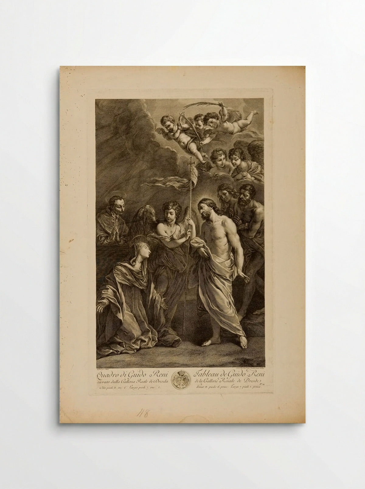 Christ Appearing to Mary Magdalene - Jacques Nicolas Tardieu - Poster