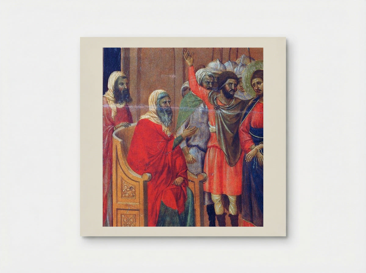 Christ Before Annas - Duccio di Buoninsegna - Poster