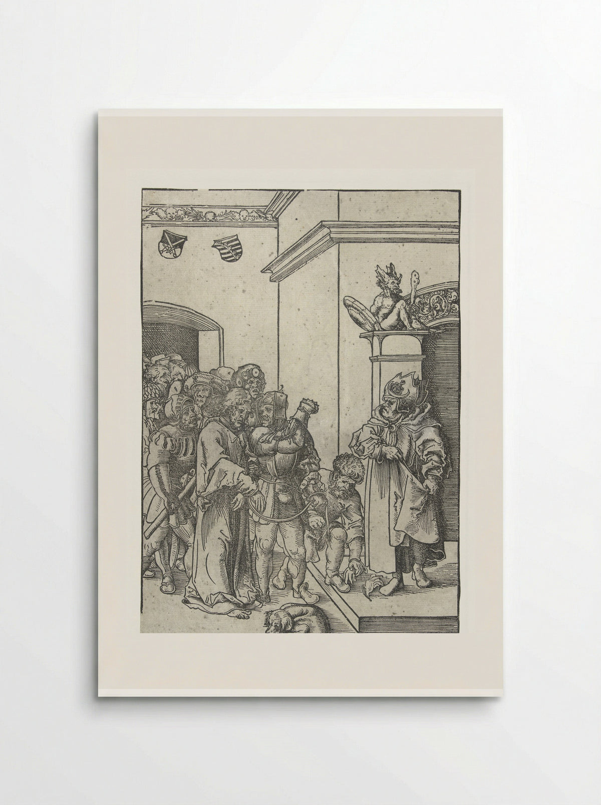Christ Before Caiaphas - Lucas Cranach the Elder - Poster
