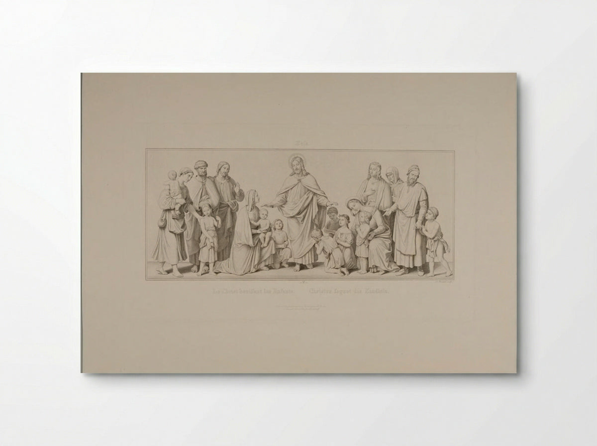 Christ Blessing the Little Children - Albrecht Christoph Reindel - Poster