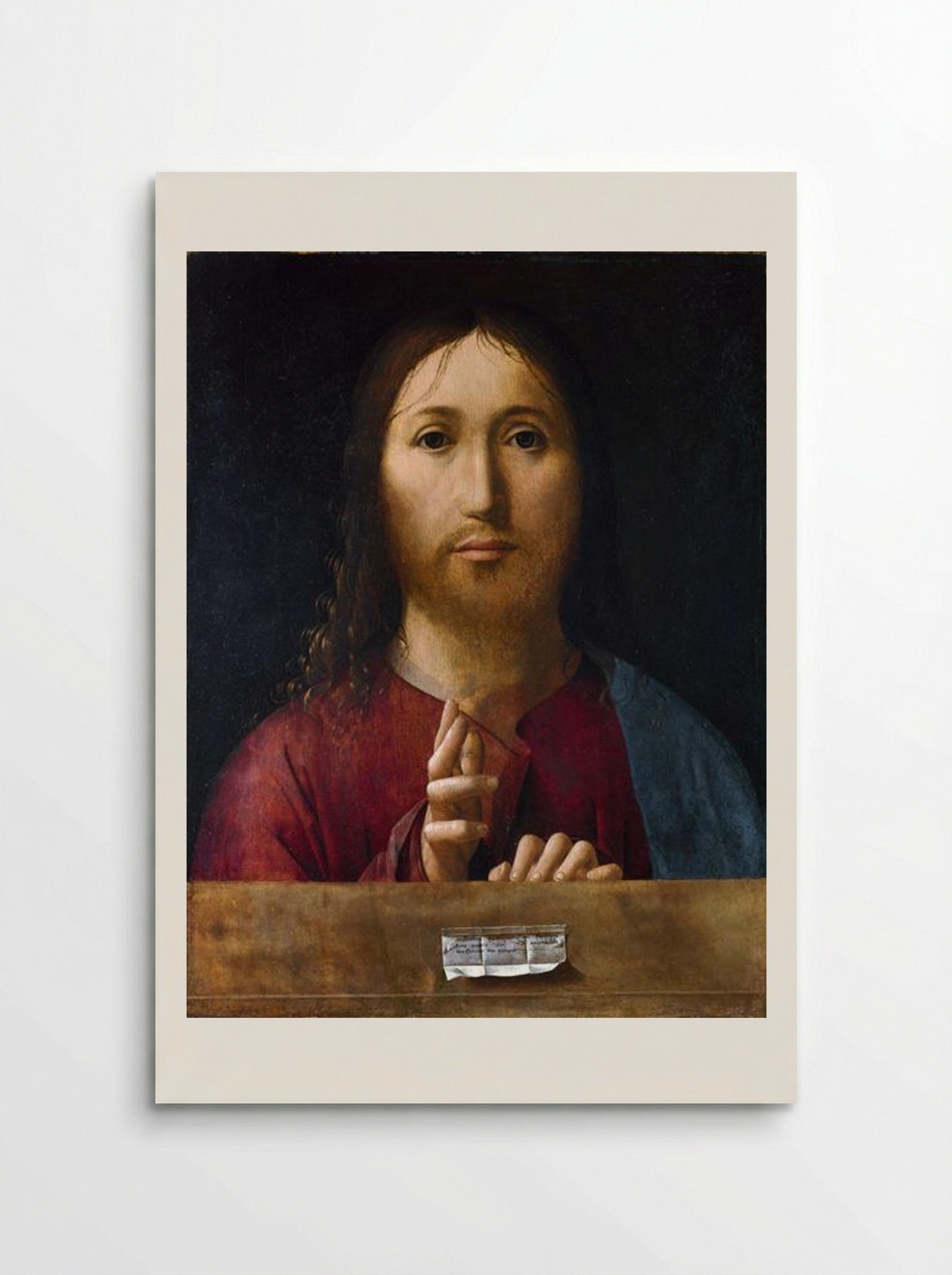 Christ Blessing - Antonello da Messina - Poster