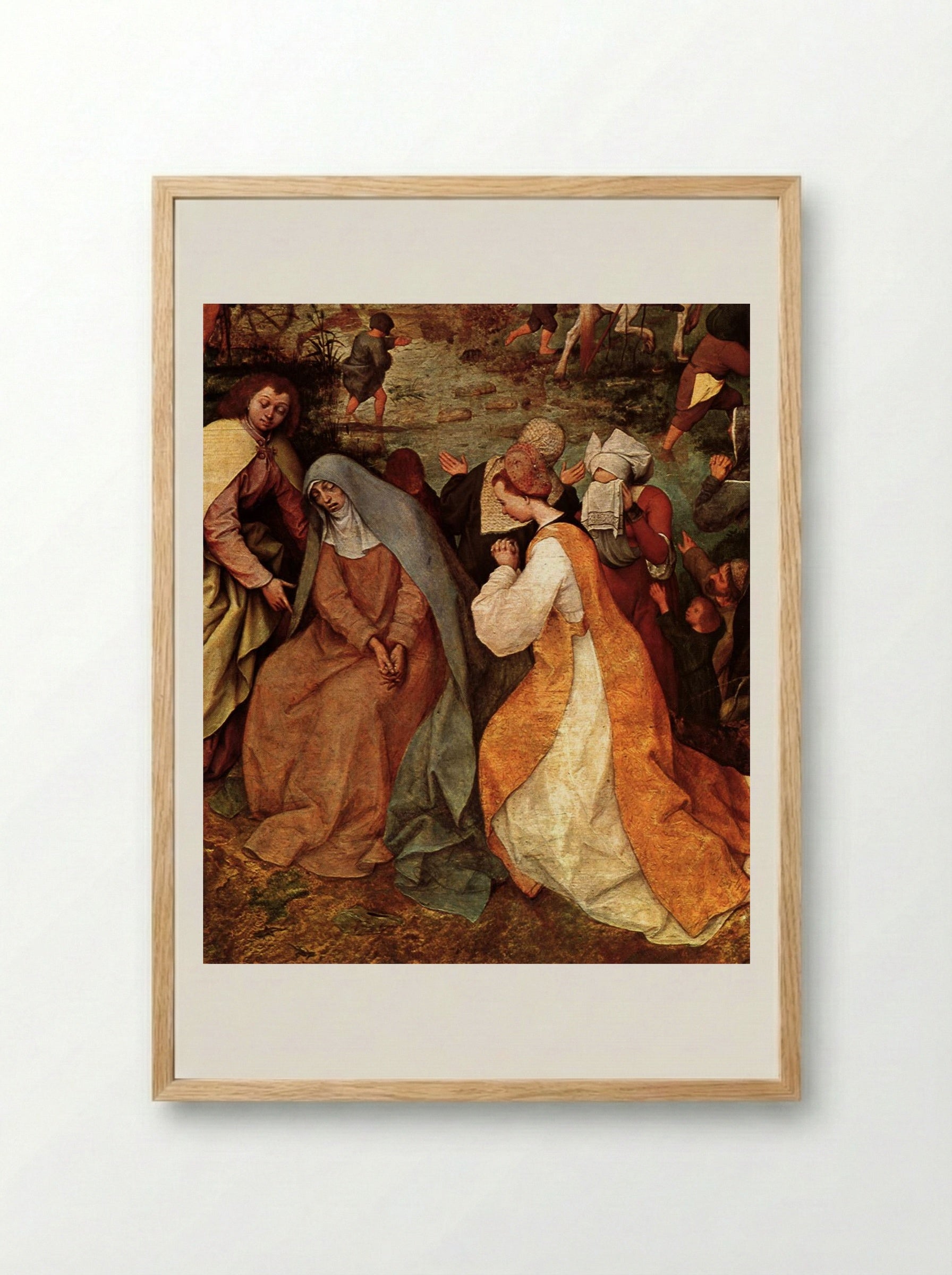 Christ Carrying the Cross - Pieter Bruegel the Elder - Framed Print Wood